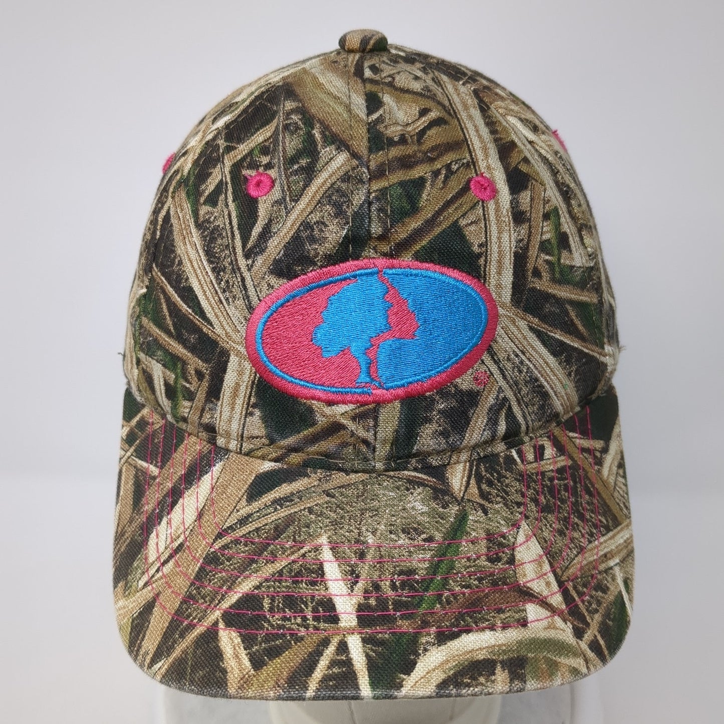 Mossy Oak Logo Strapback Hat Multicolor Camo One Size Hunting Outdoor