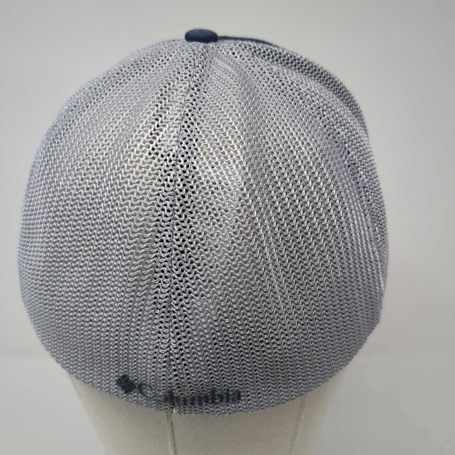 Keep It Wild Fitted Mesh Back Trucker Hat Blue XL Colorblock Columbia