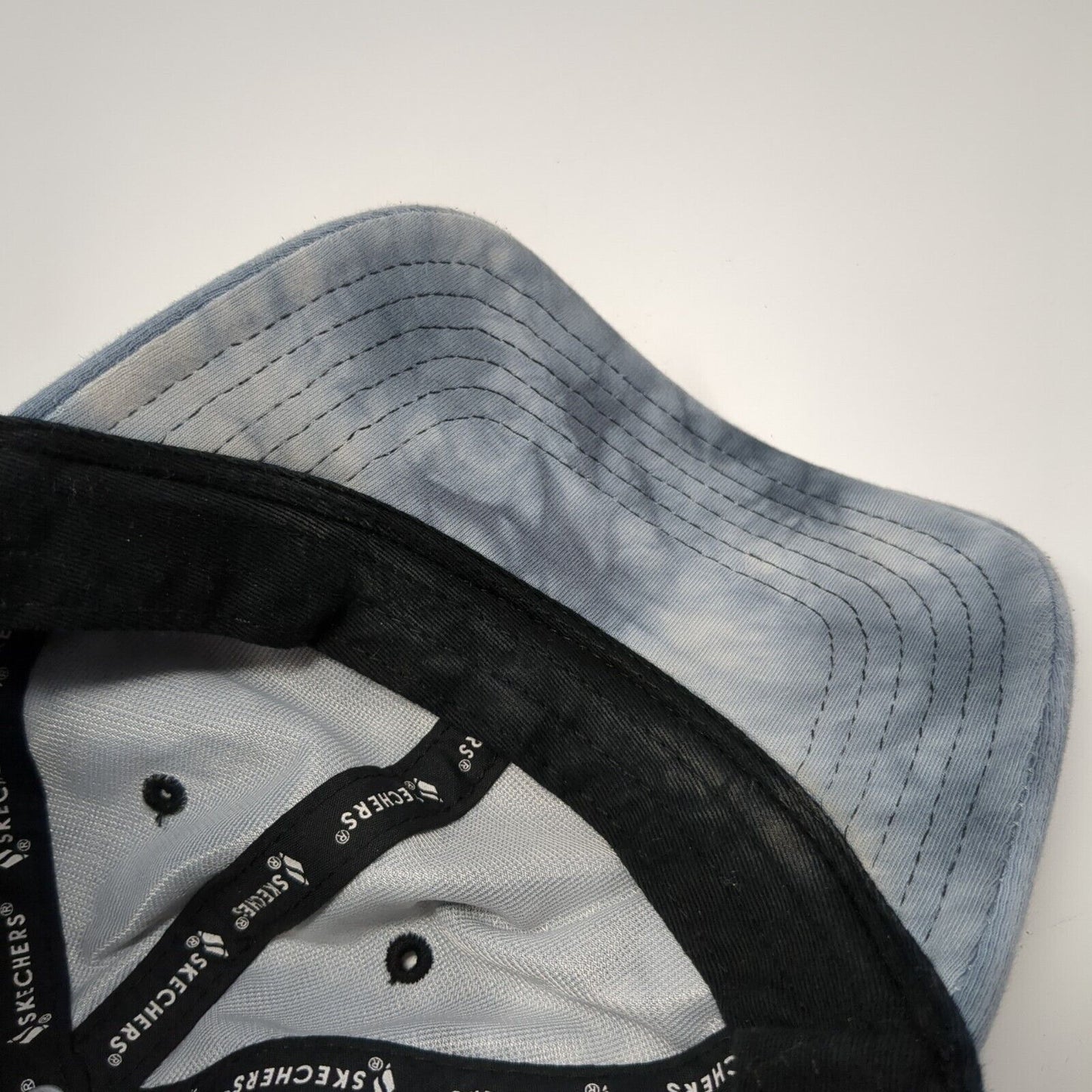 Skechers Slideback Hat Gray One Size Adjustable Diamond S Logo Tie Dye