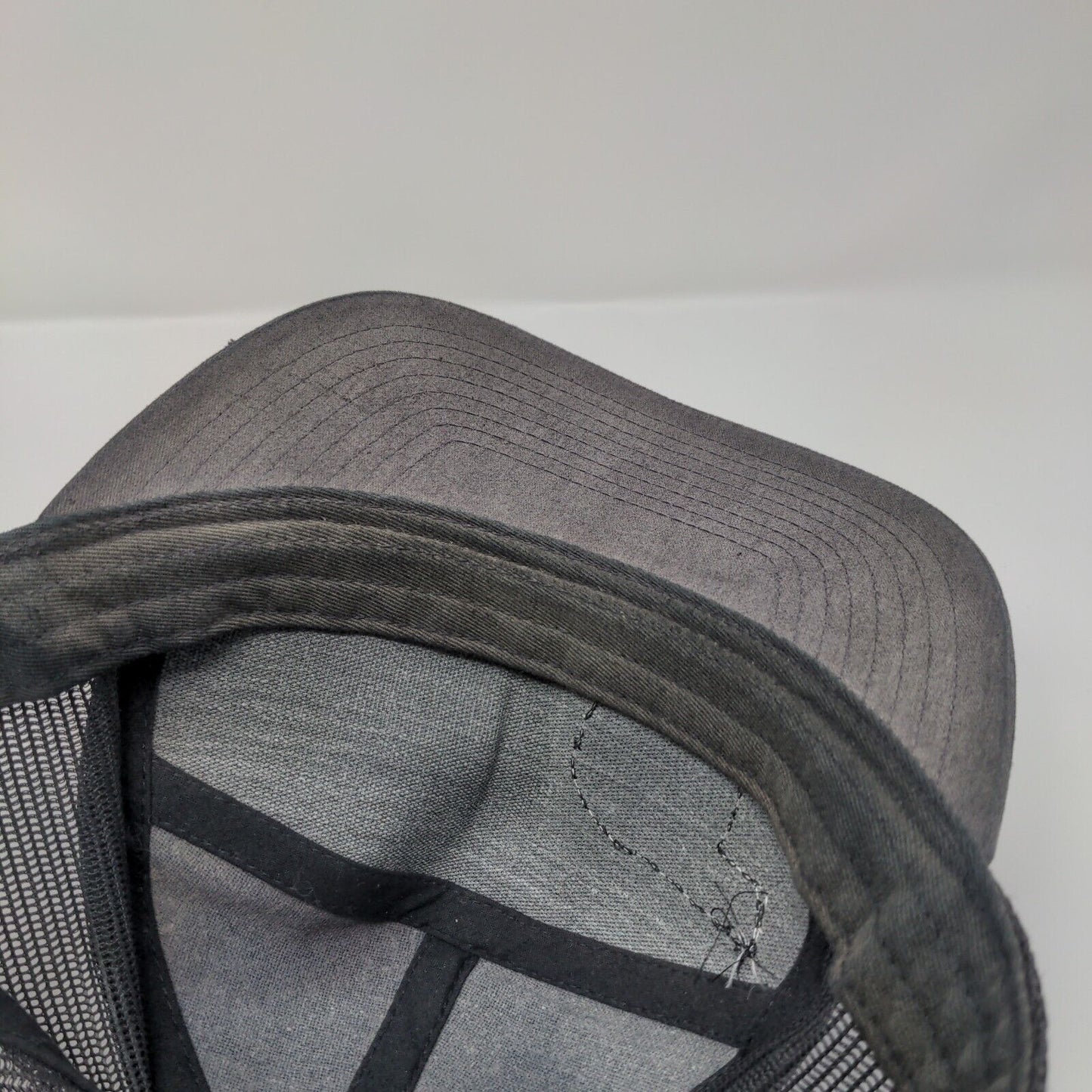 Richardson Snapback Trucker Hat Black One Size Adjustable Mesh Back 6 Panel