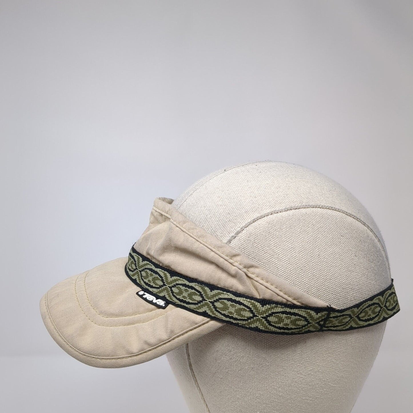 Teva Slideback Sun Visor Hat Tan One Size Adjustable Solid Outdoor