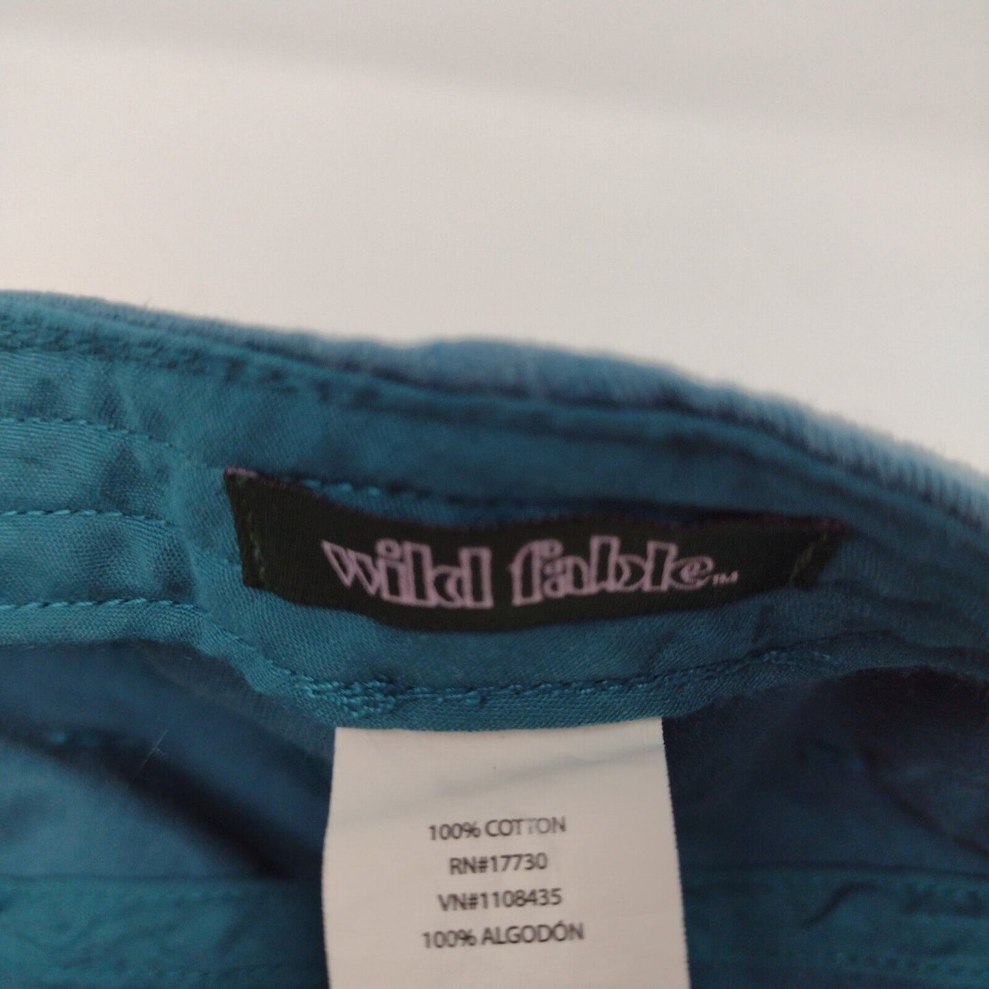 Wild Fable Slideback Hat Blue OSFA Adjustable Vented Holes 6 Panel Blank