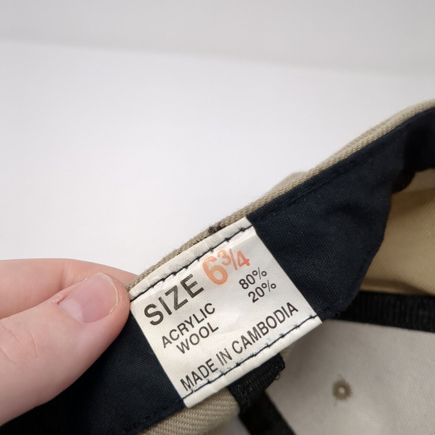 Unbranded Fitted Hat Tan 6 3/4 Solid Outdoor 6 Panel Vent Holes Blank