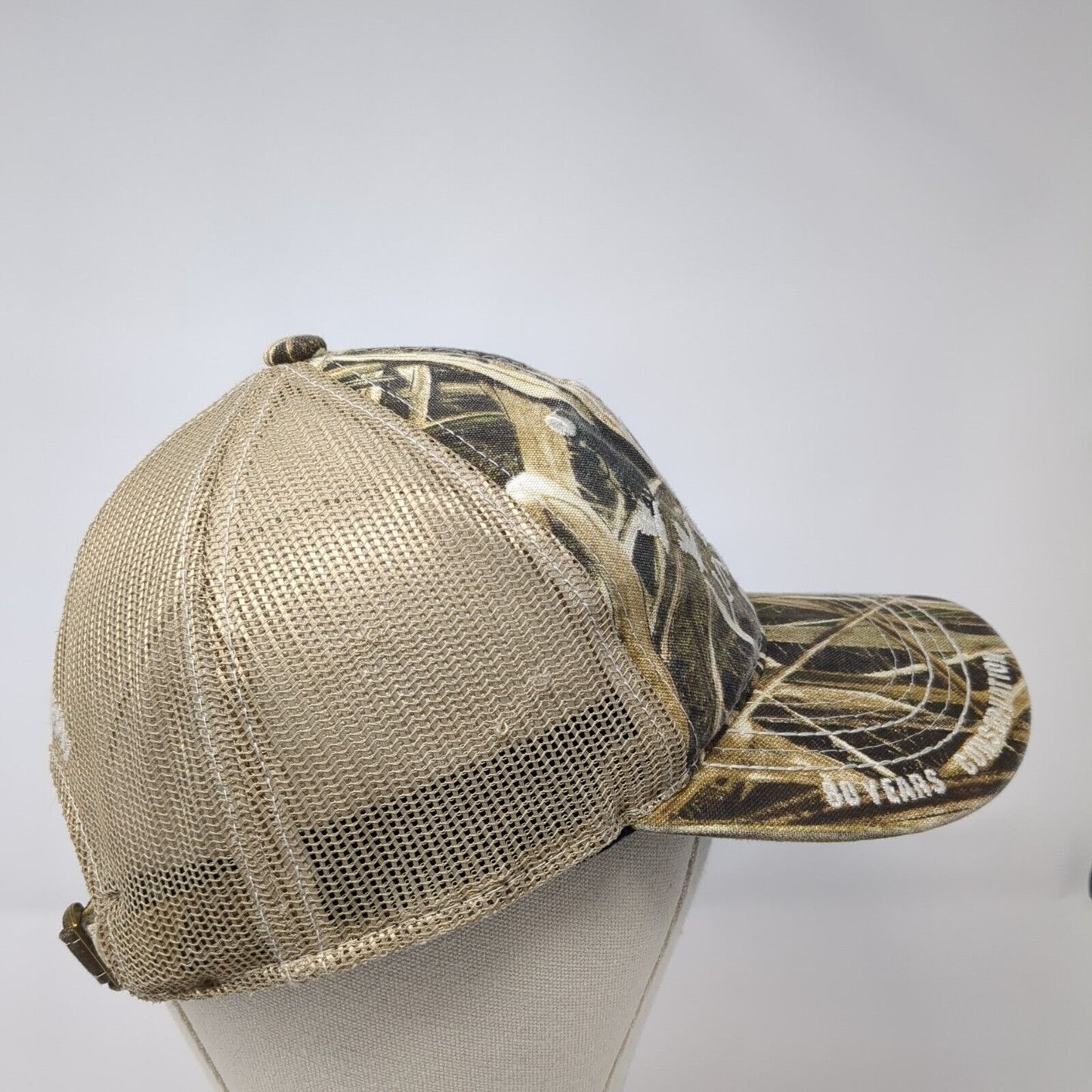 Ducks Unlimited Slideback Mesh Back Trucker Hat Camo One Size DU Leader