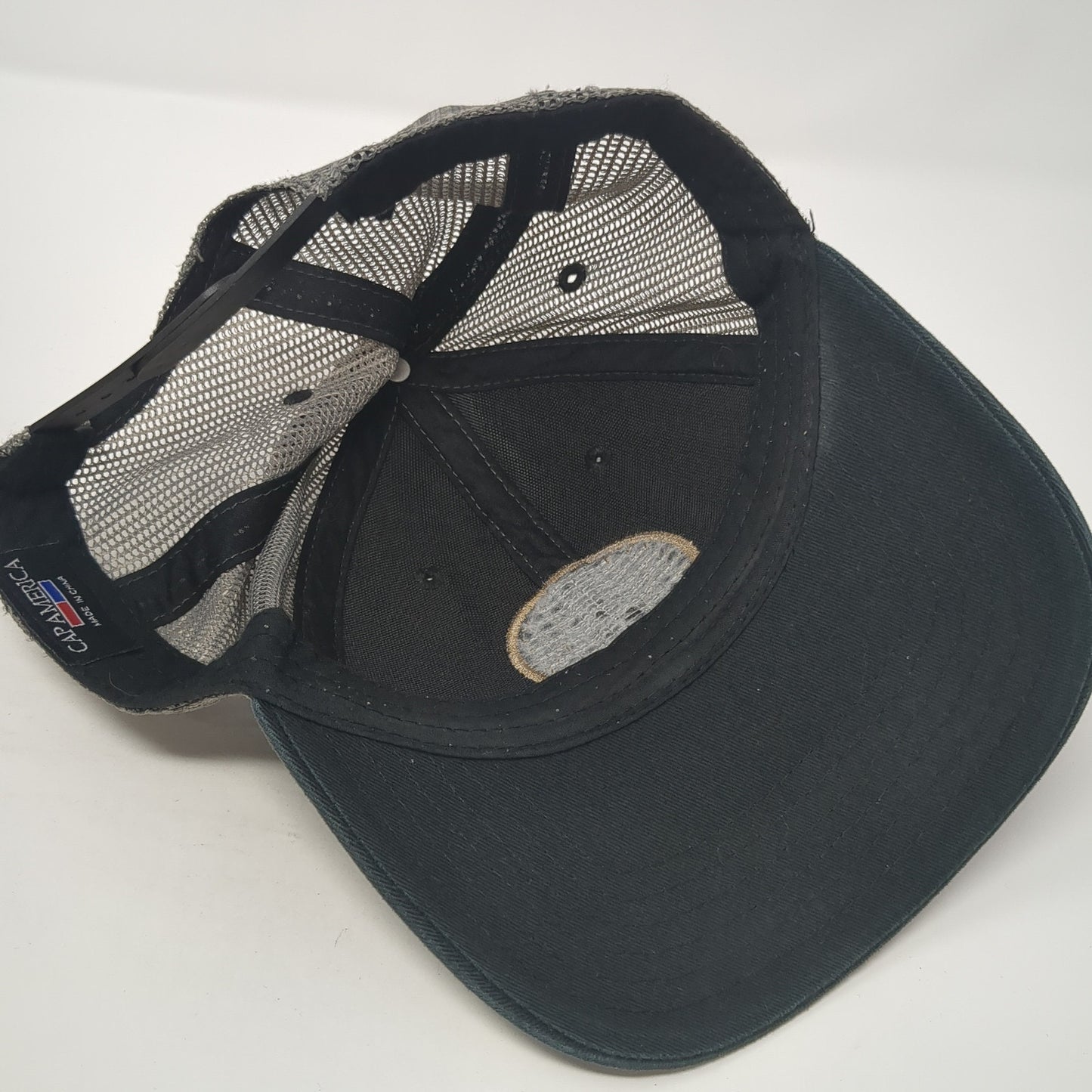 Progressive Motorcycle Trucker Hat Black OS Adjustable Embroidered Cap America