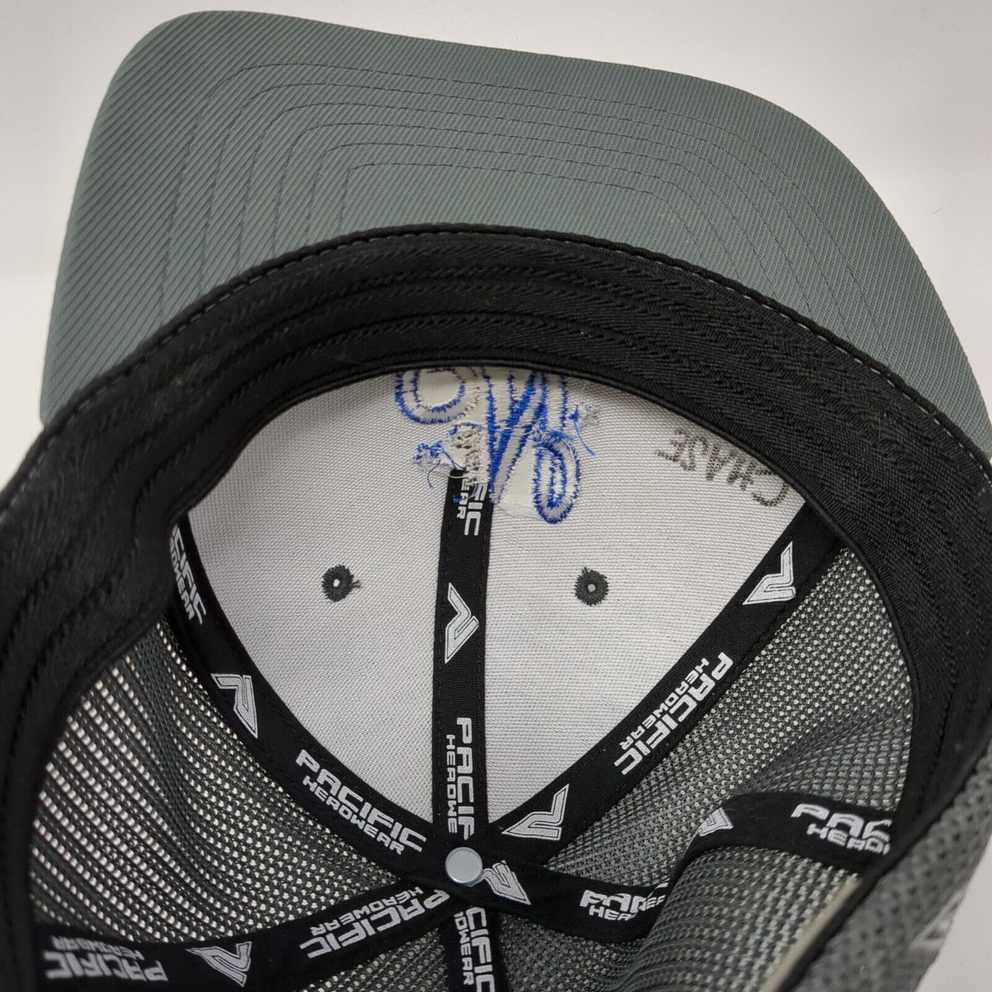 Boise N Youth Fitted Trucker Hat Gray 6 3/8-6 7/8 Mesh Back Pacific Headwear