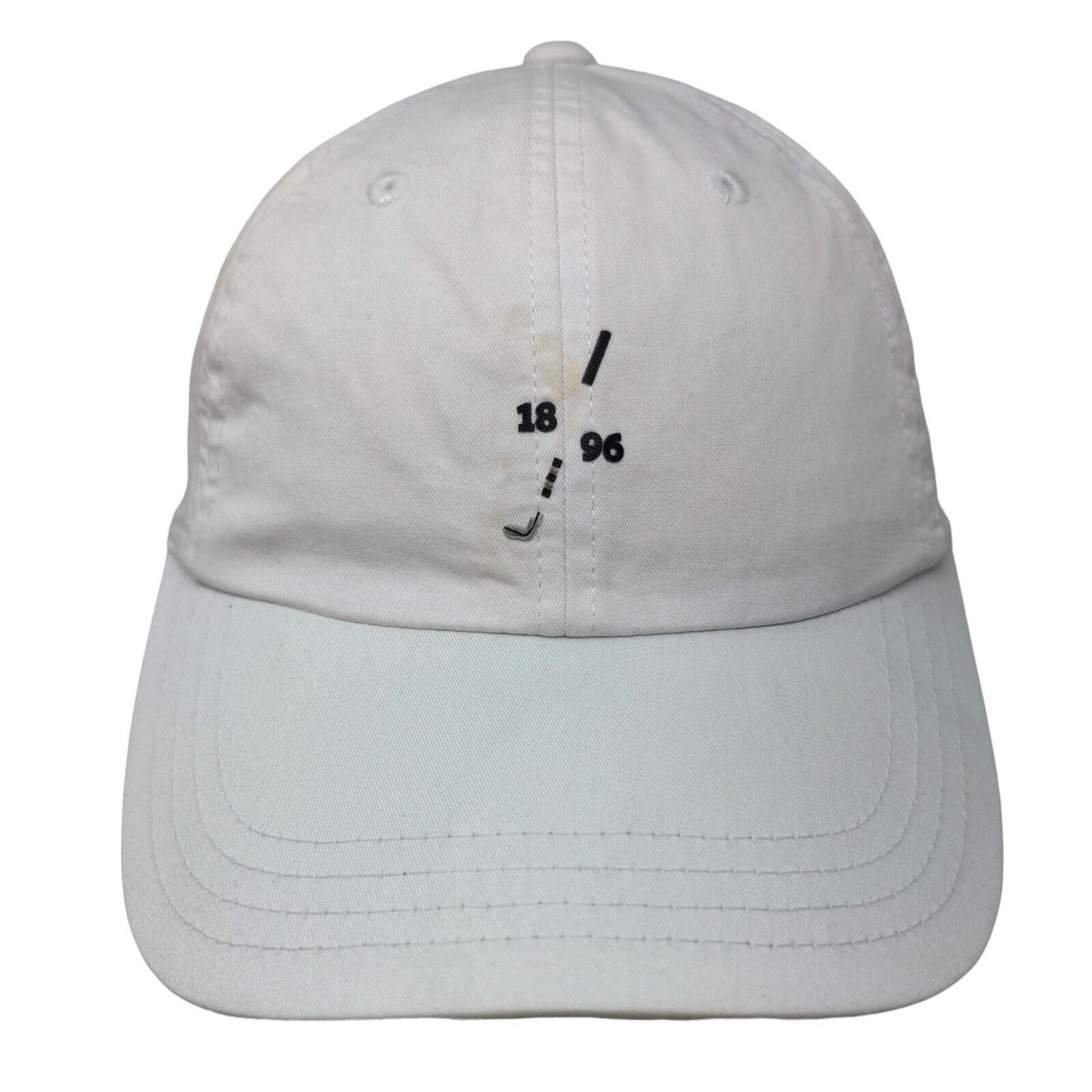 Golf Club 1896 Strapback Hat White One Size Adjustable American Needle