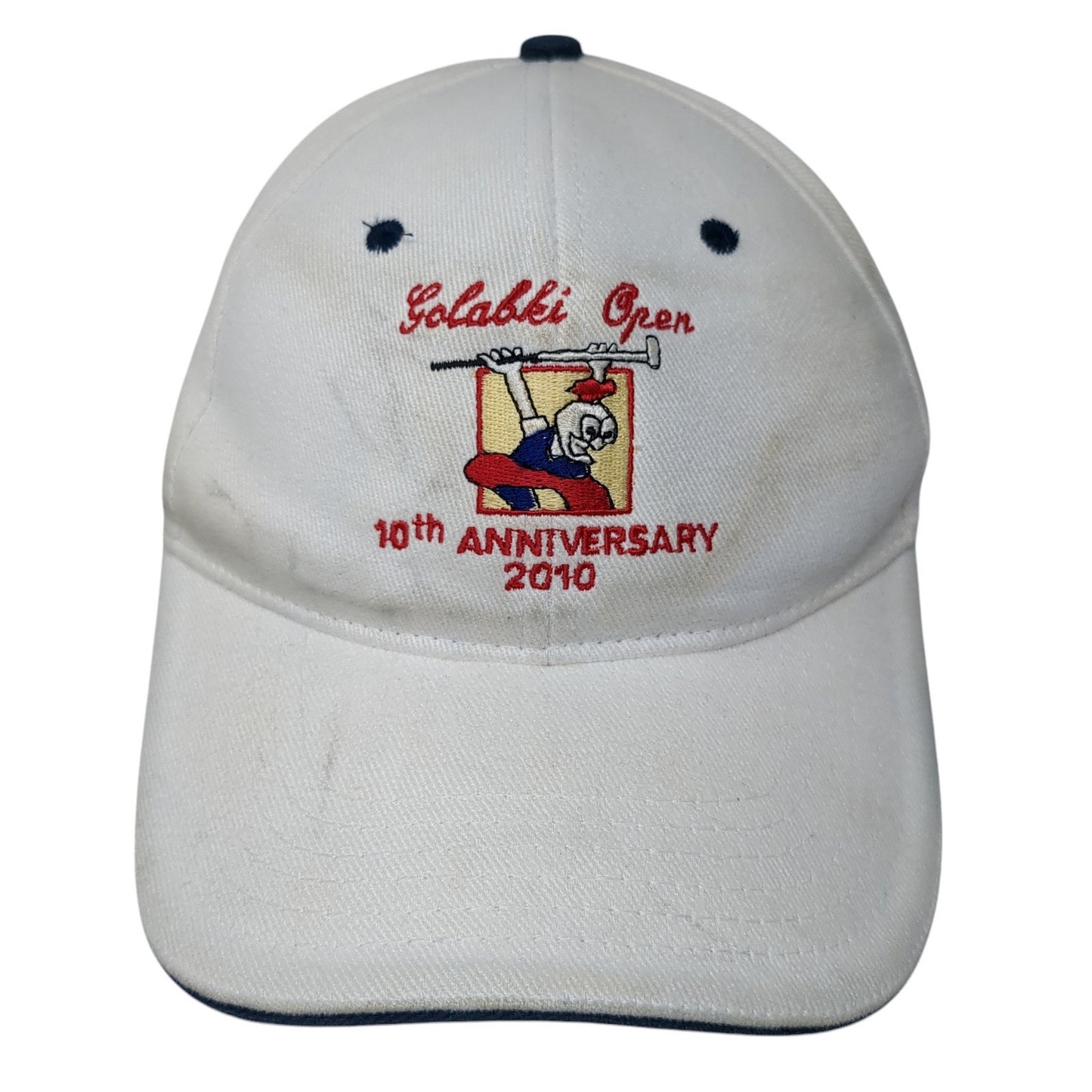 Golabki Open 10th Anniversary 2010 Slideback Hat White One Size Outdoor