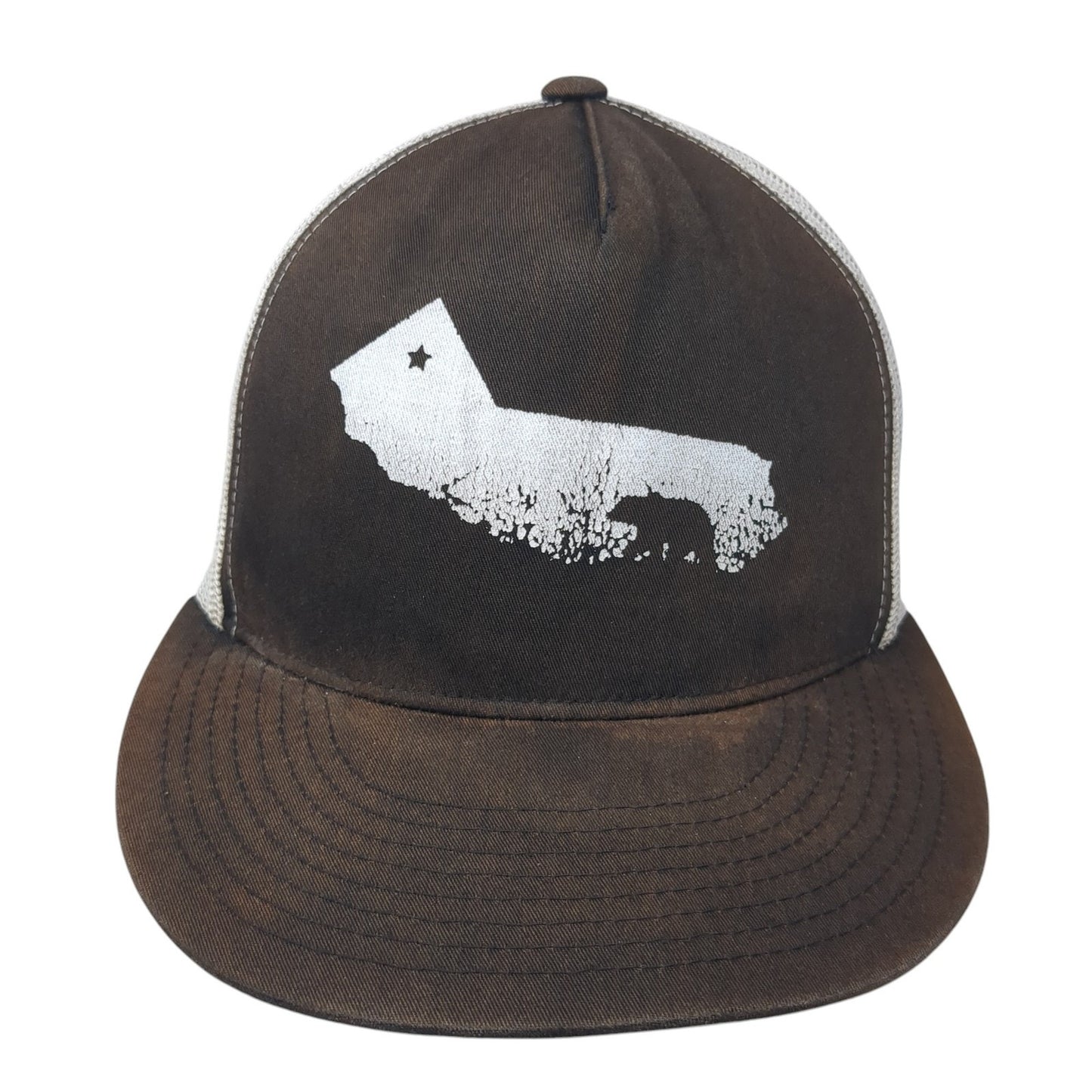 The Classics Yupoong Snapback Trucker Hat Black One Size Adjustable Mesh Back