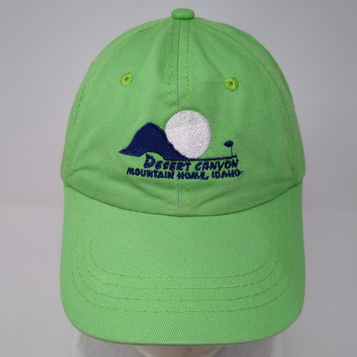 Desert Canyon Mountain Home Idaho Slideback Hat Green OS Adjustable Town Talk