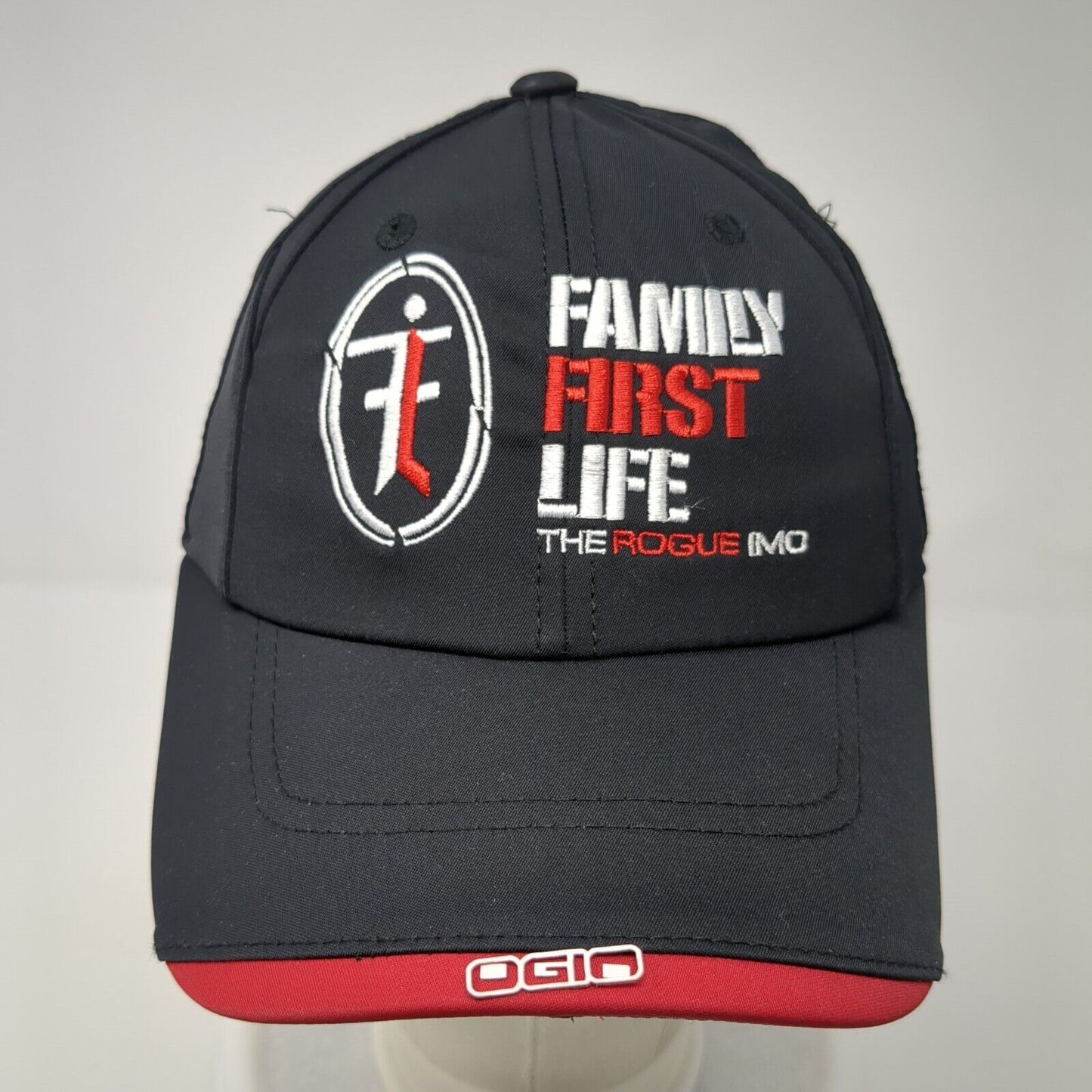 Family First Life Slideback Hat Black One Size The Rogue IMO Ogio