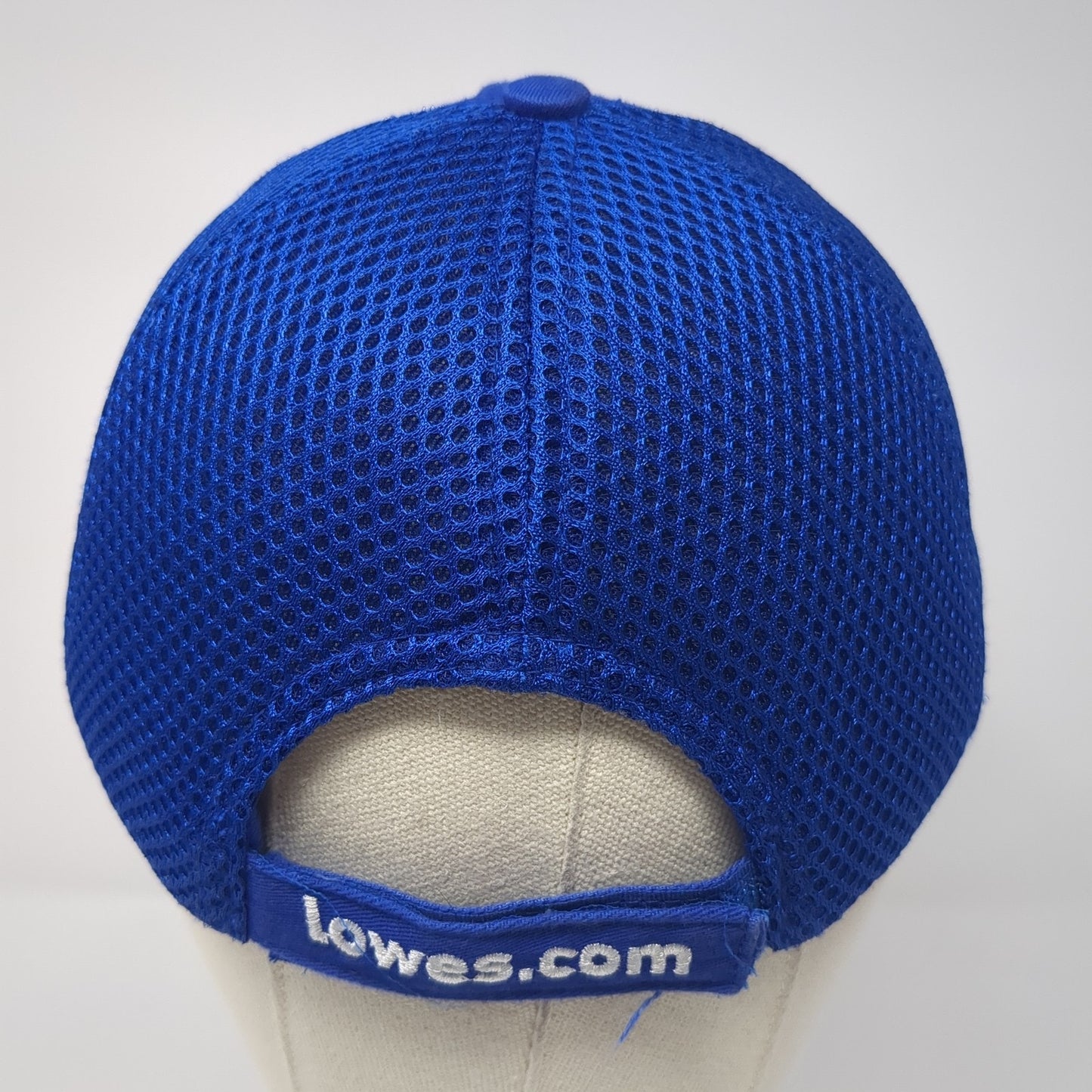 Lowe's Logo Strapback Hat Solid Blue One Size Adjustable Embroidered