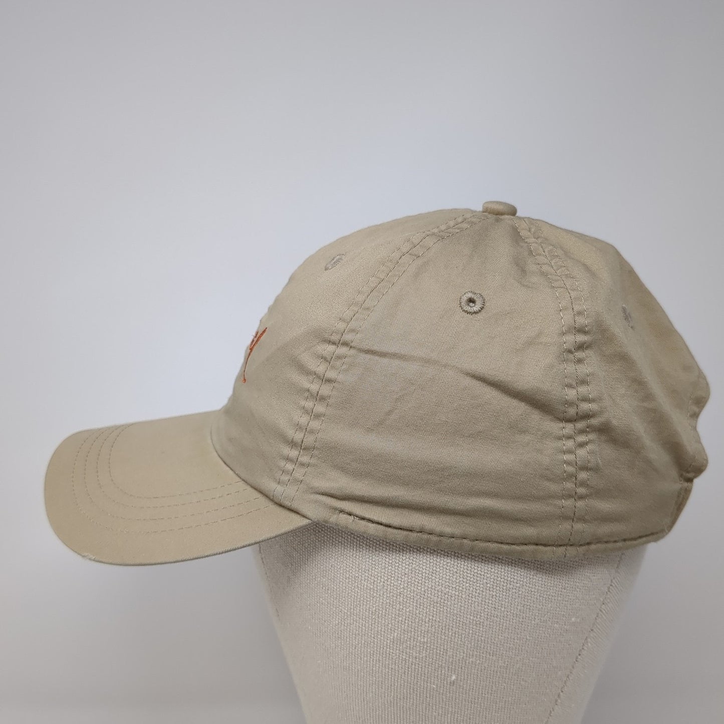 Whitetail Strapback Hat Brown One Size Embroidered Ahead Lightweight