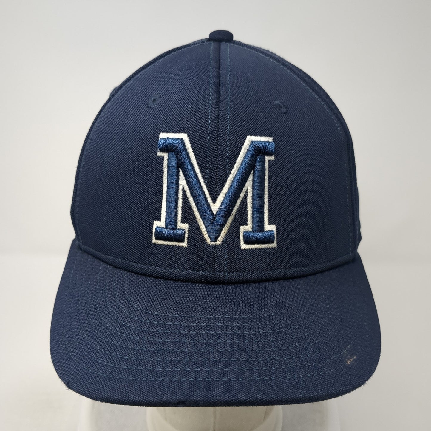 M Fitted Baseball Cap Blue Small Lightweight Embroidered Gametek The Game