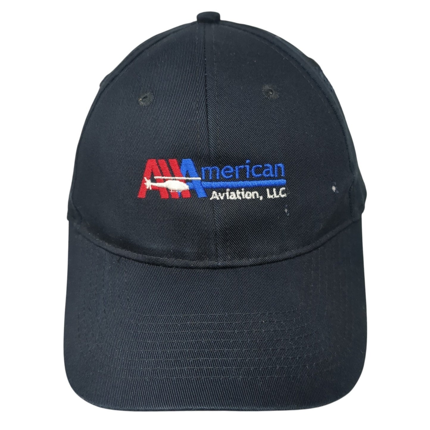 American Aviation LLC Strapback Baseball Cap Blue OS Adjustable Port & Company