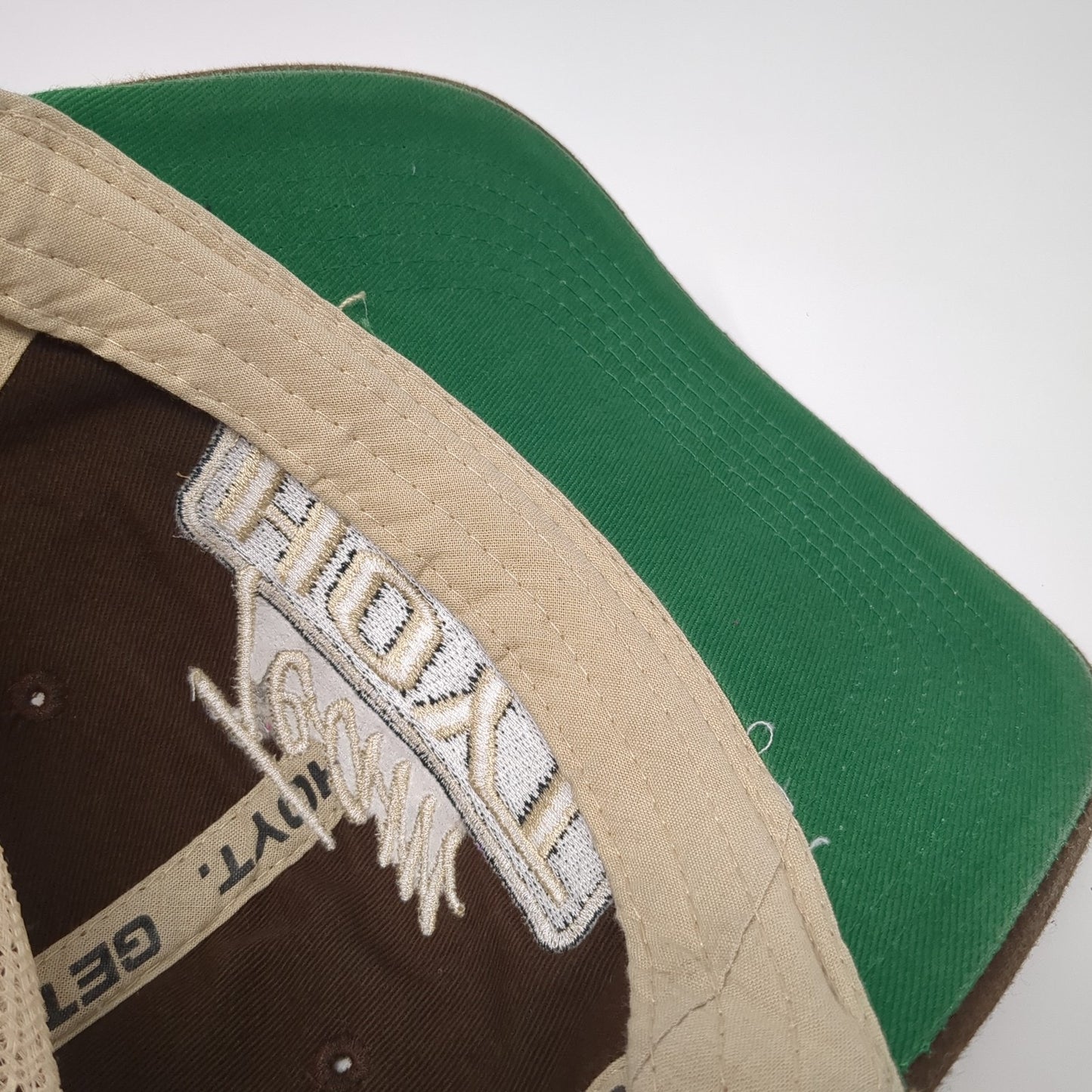 Team Hoyt Archery Snapback Trucker Hat Brown One Size Adjustable Mesh Back