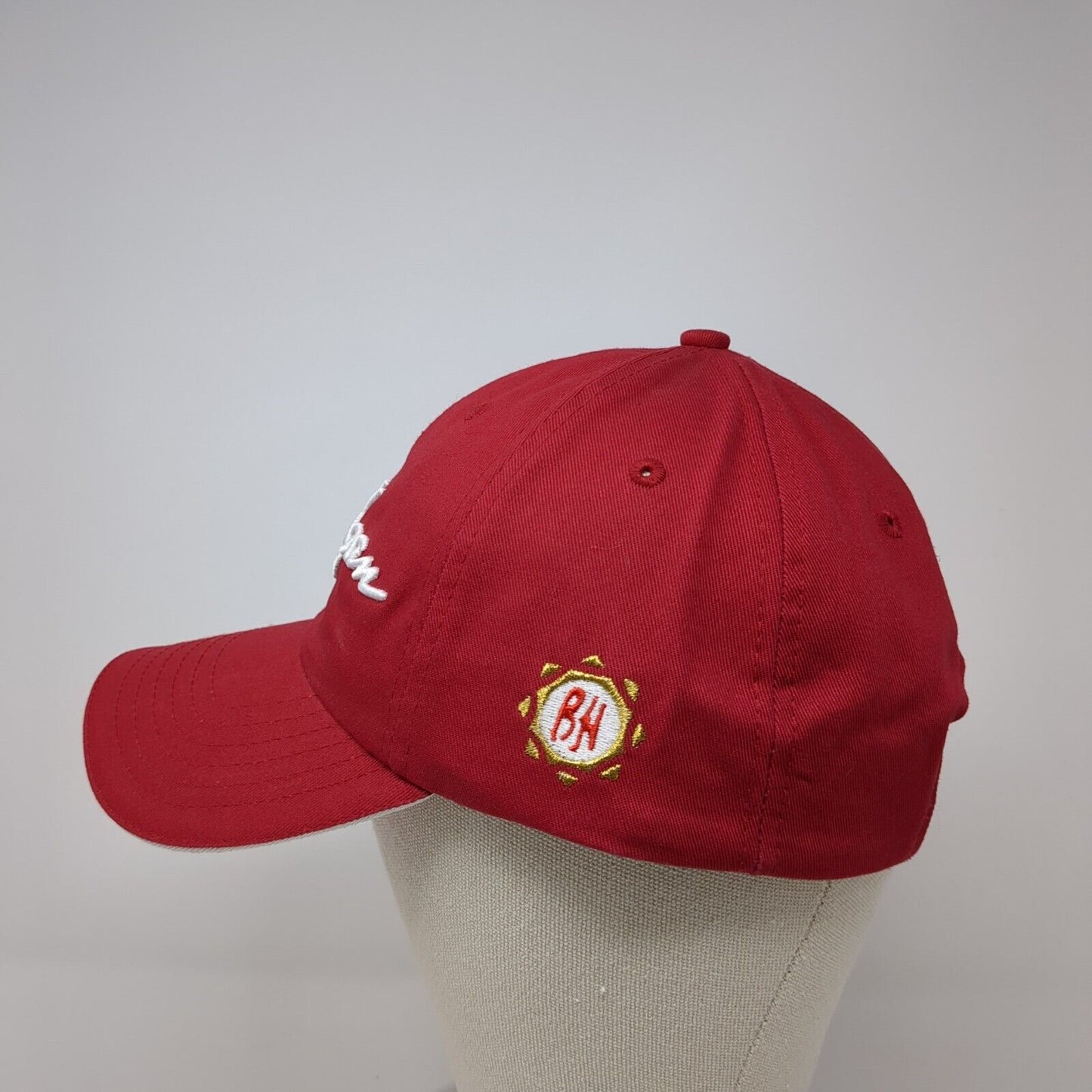 Ben Hogan Freeman Slideback Hat Red One Size Adjustable Embroidered Patriotic