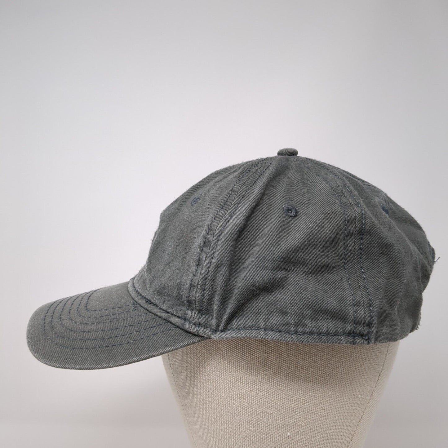 Ubranded Slideback Hat Gray One Size Adjustable Vented Holes 6 Panel Blank