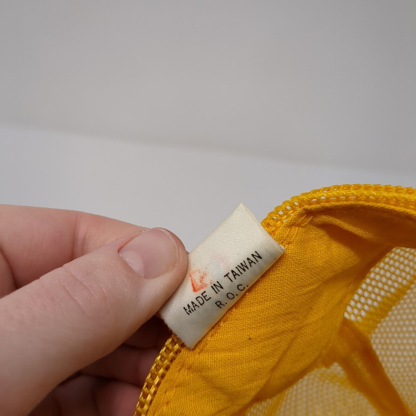 Sprague River Snapback Trucker Hat Yellow OS Adjustable Mesh Back Sportcap