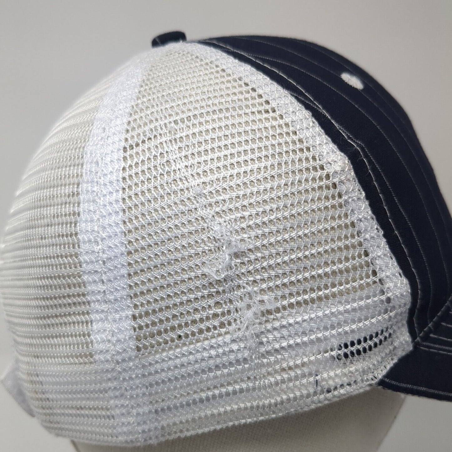 Farm Bureau Ins Strapback Trucker Hat Blue One Size Adjustable Mesh Back
