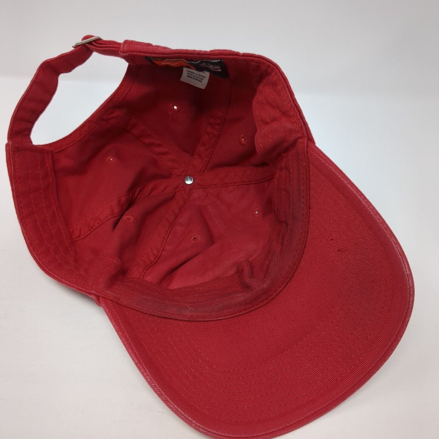 North Eastern Slideback Hat Red One Size Adjustable Nike Swoosh 6 Panel