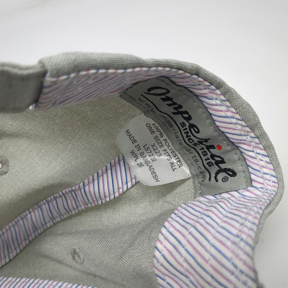 Imperial Baseball Cap Gray One Size Meijer LPGA Classic Simply Give Golf Hat