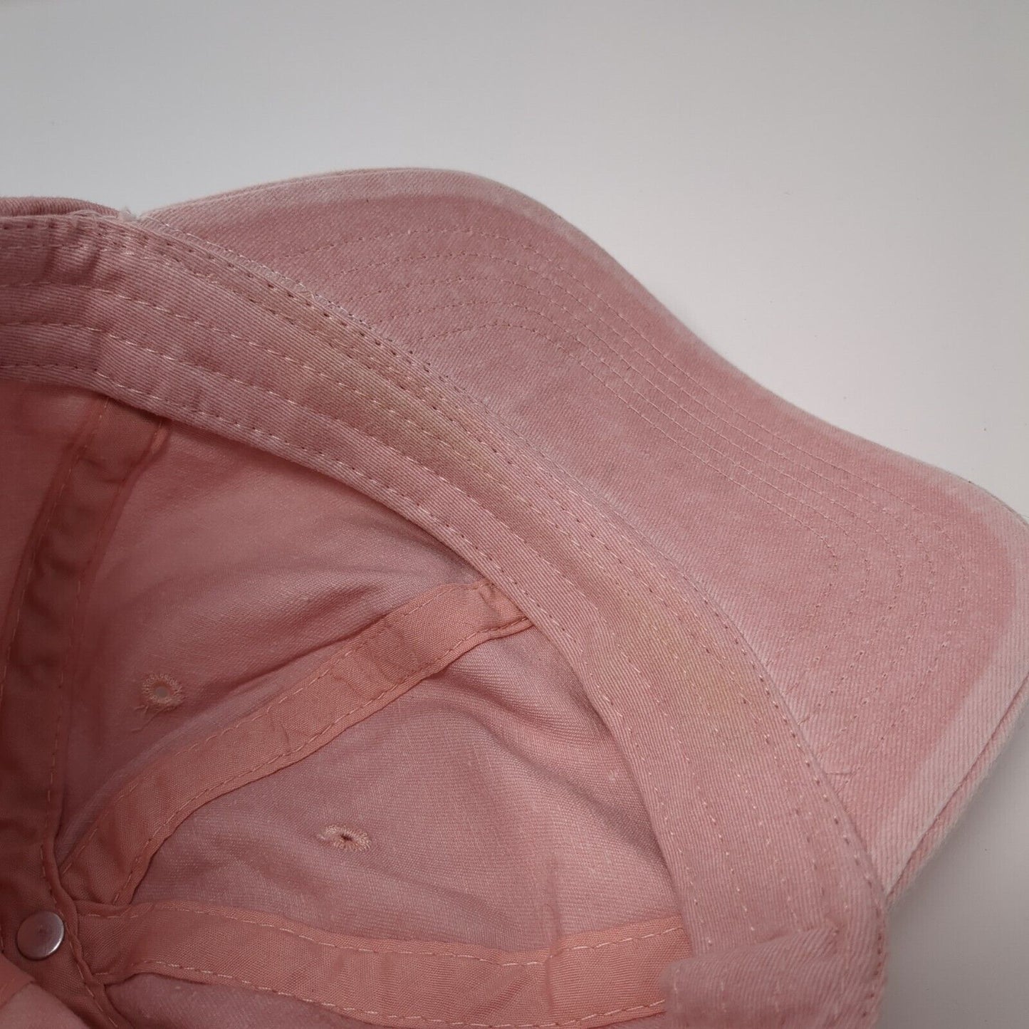 Unbranded Slideback Hat Pink One Size Adjustable Embroidered 6 Panel Blank
