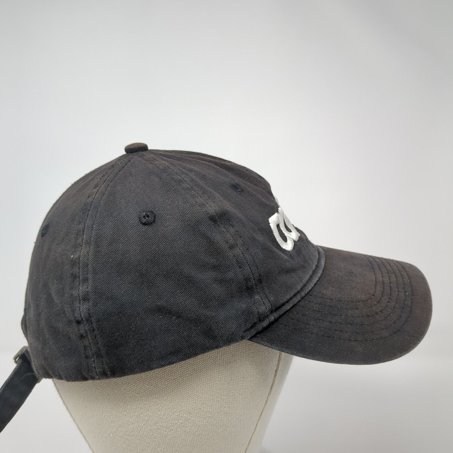 CarlCox Slideback Hat Black Embroidered Logo 100% Cotton Rapper Music HipHop