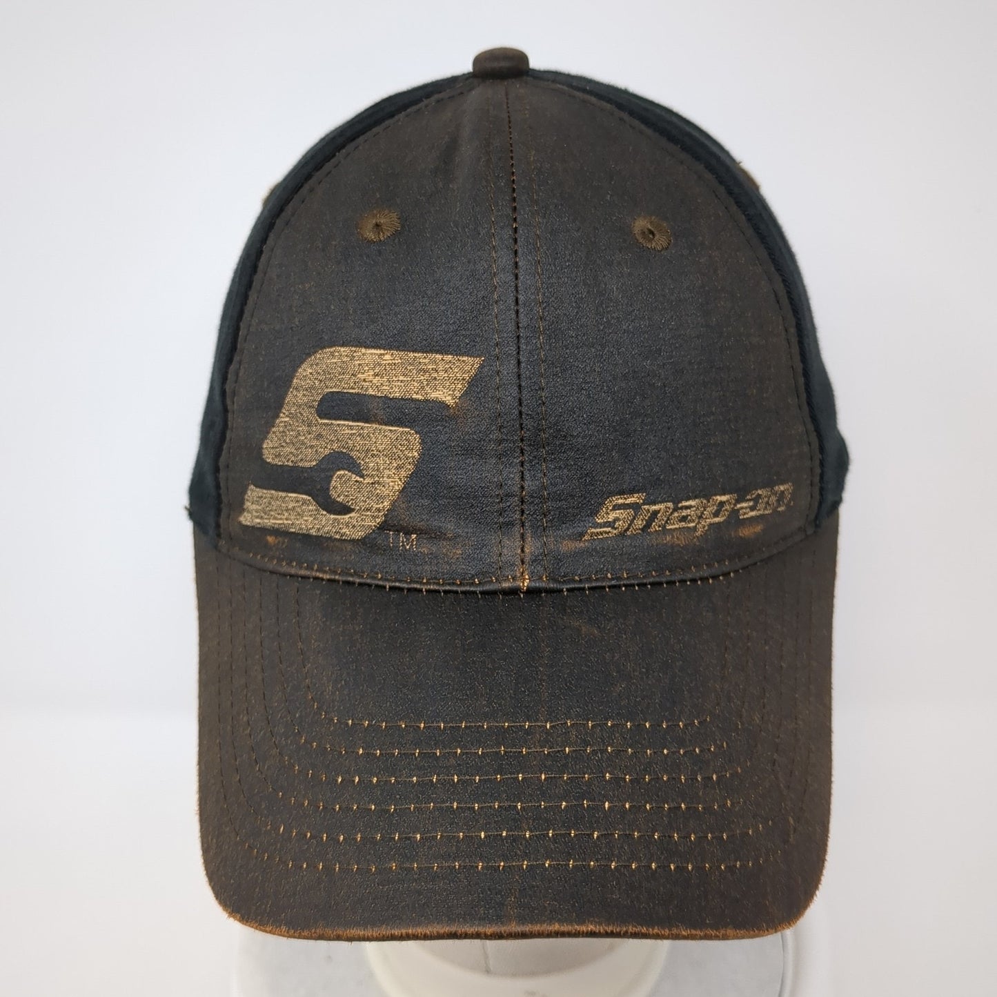 Snap-on Logo Strapback Hat Brown One Size Adjustable Solid K-Products