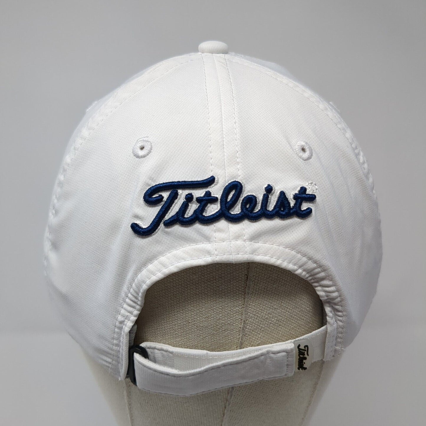 Titleist Pro V1 Strapback Golf Hat White One Size Embroidered 6 Panel