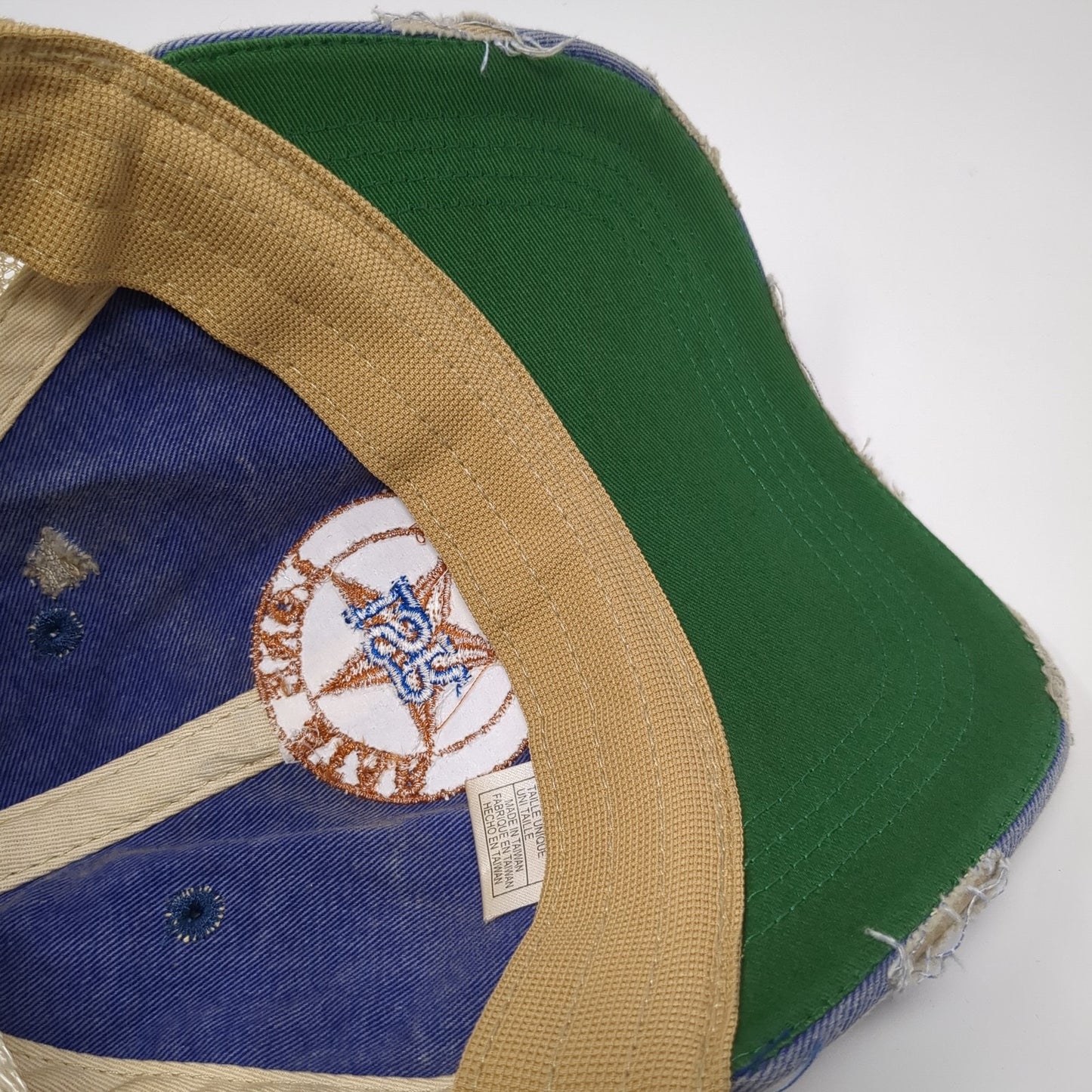 Lone Star Ranch Snapback Mesh Back Trucker Hat Blue One Size Headmost