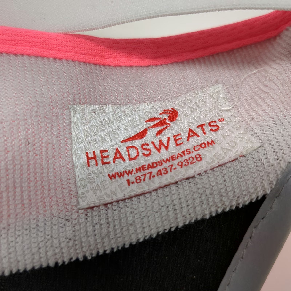 Headsweats Visor Pink One Size Reflective Elastic Polyester Running Sport Hat