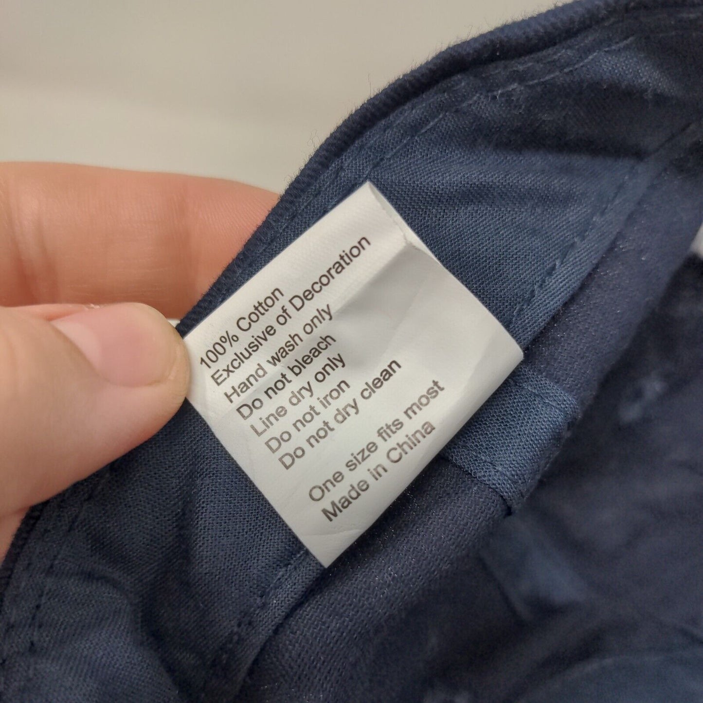 Behind The Fun Strapback Hat Blue OSFM Embroidered Adjustable Carnival