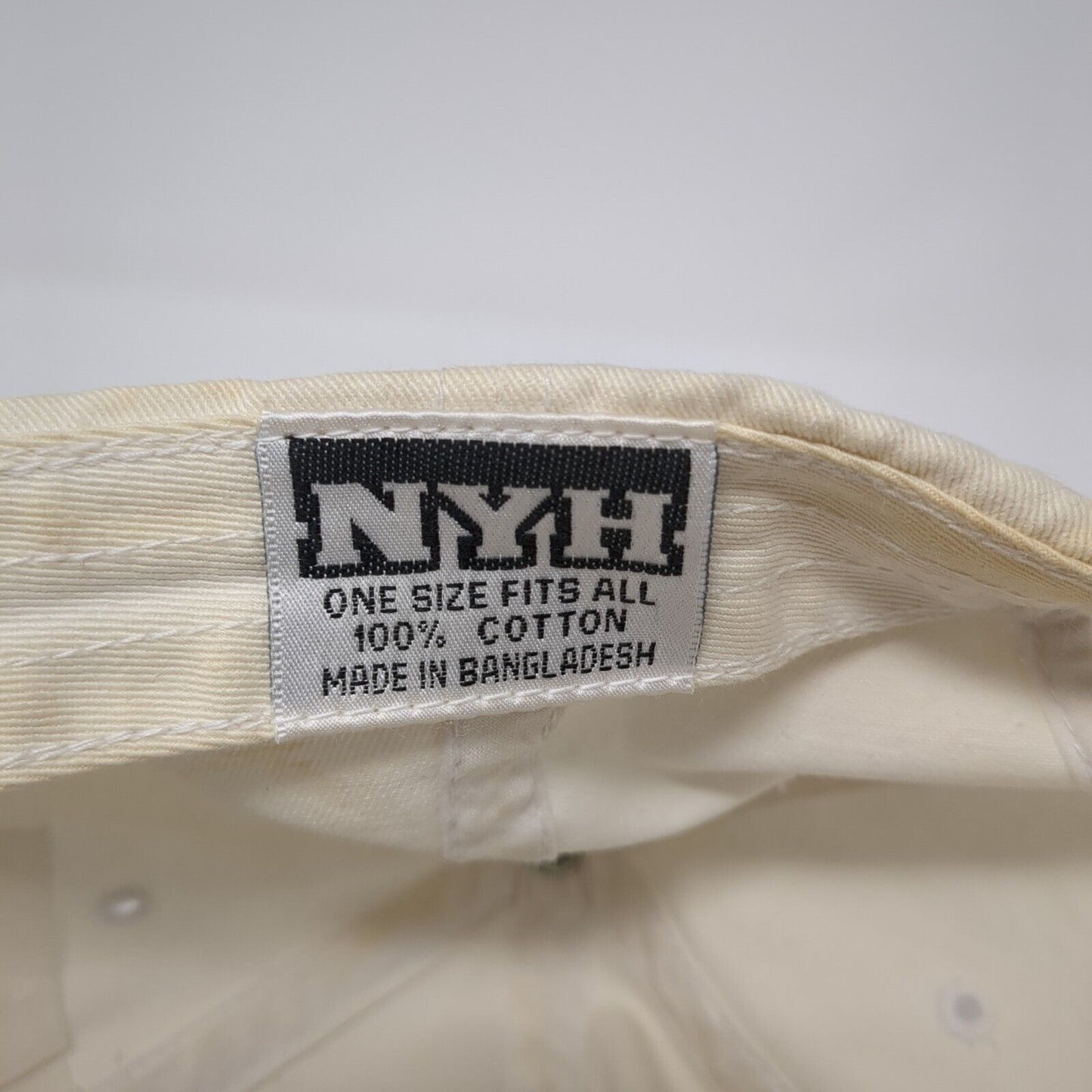 The Butler Group Slideback Hat Beige One Size Adjustable Embroidered