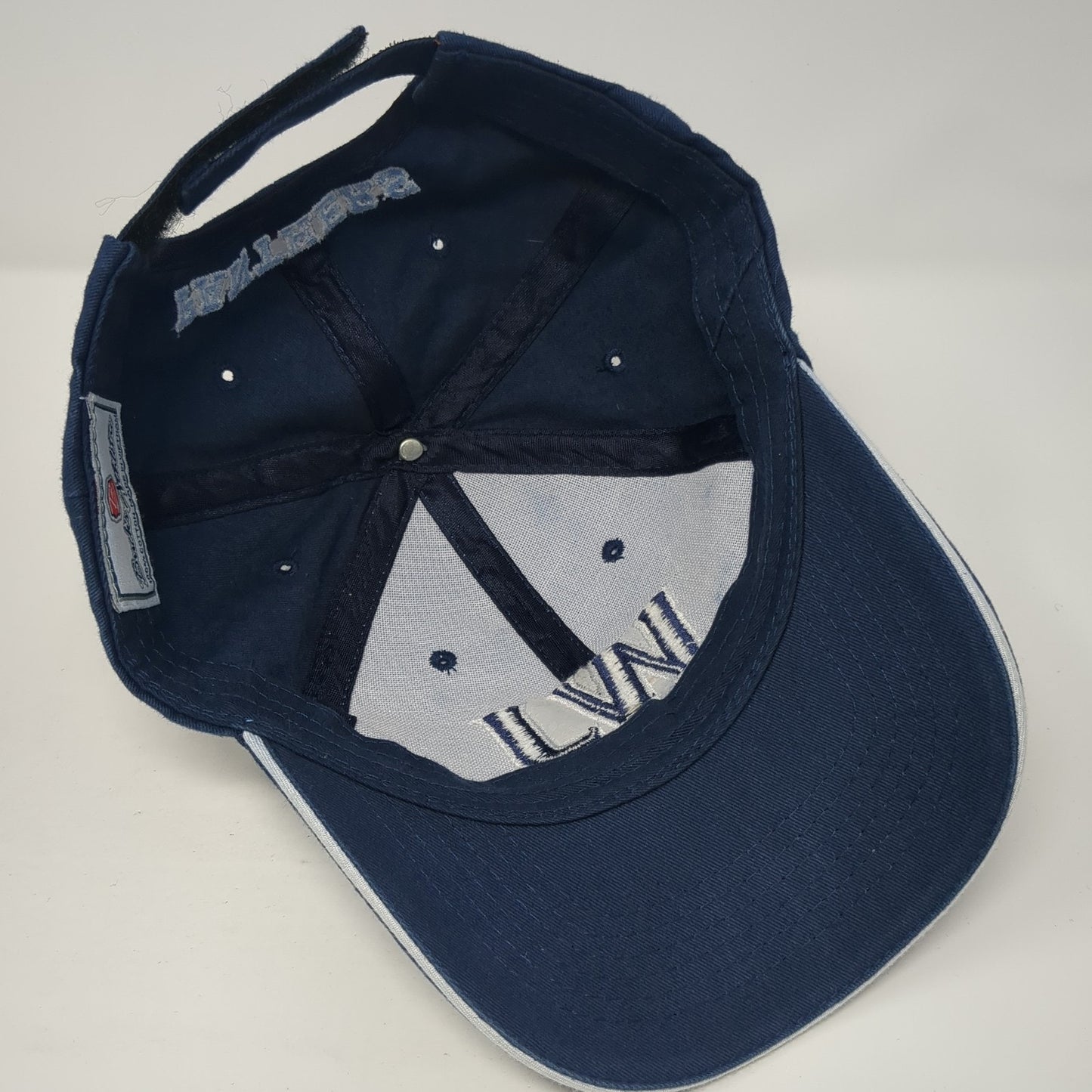 WJ Panthers Strapback Hat Blue One Size Adjustable Embroidered Colorblock