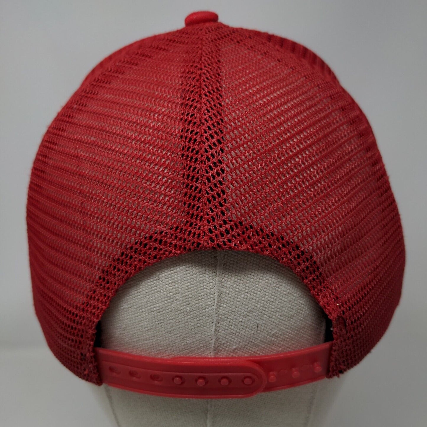 Papa Jesus Farms Snapback Trucker Hat Red One Size Adjustable Mesh Back Pheno