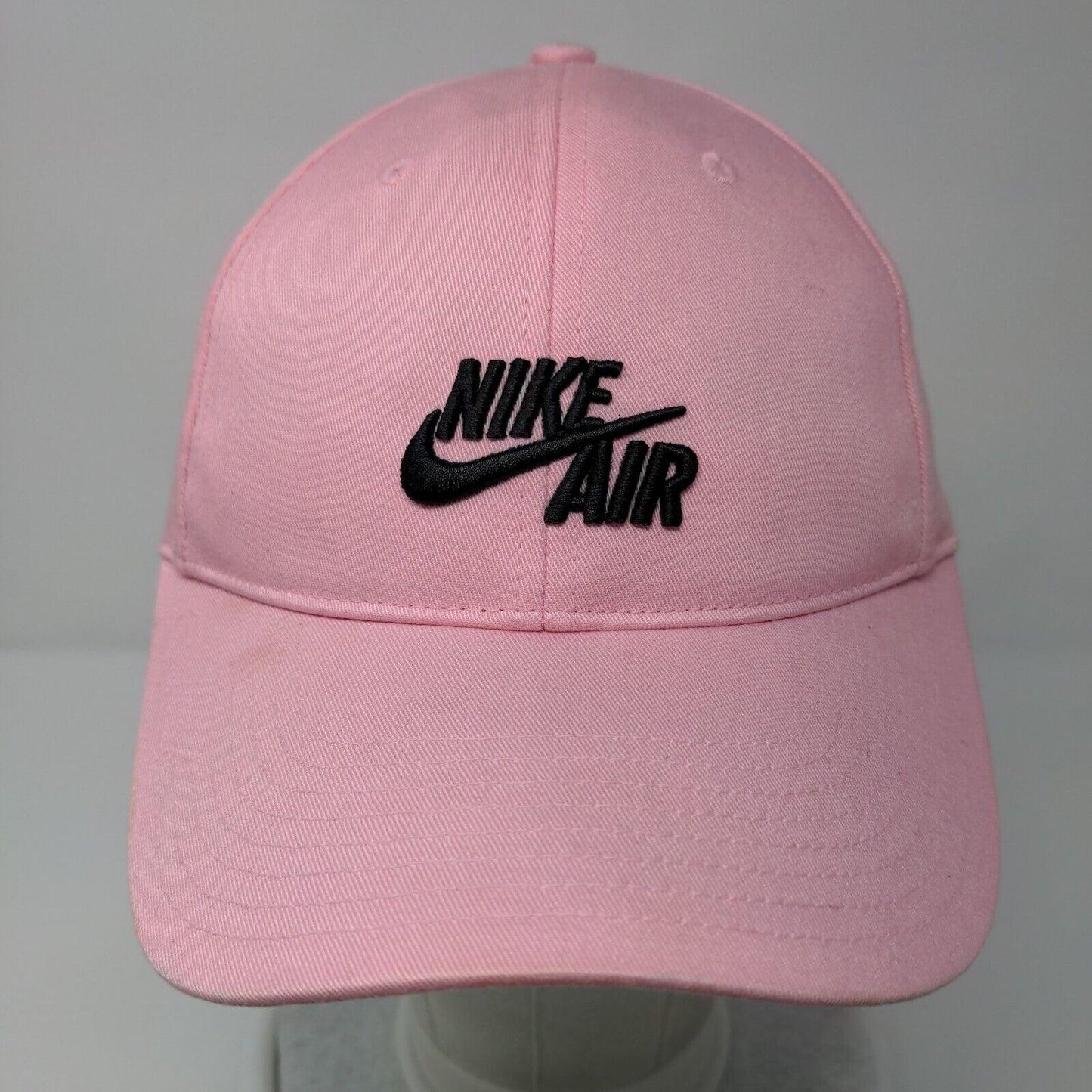 Nike Air Fitted Hat Pink OSFA Adjustable Embroidered Swoosh Logo 6 Panel