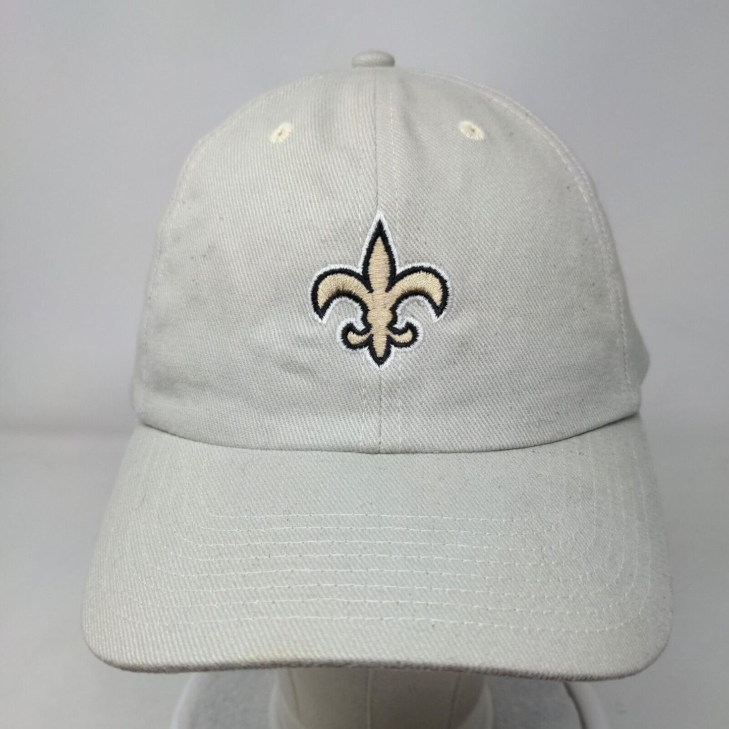 New Orleans Saints Strapback Hat Tan OSFA Adjustable Embroidered 6 Panel NFL