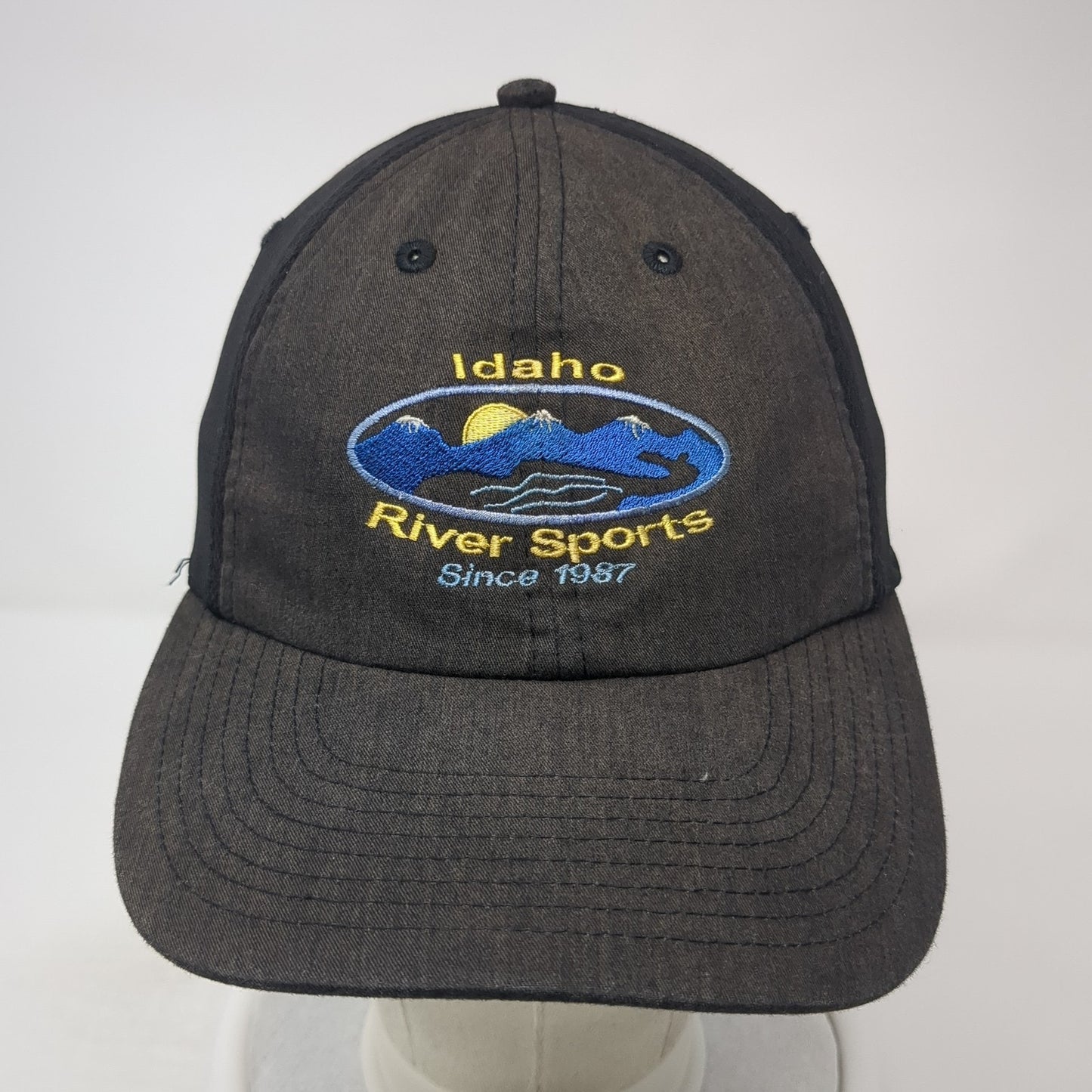 Idaho River Sports Strapback Hat Black One Size Adjustable Hit Dry