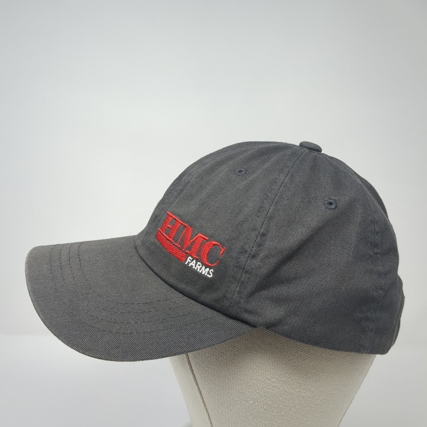 HMC Farms Slideback Baseball Cap Gray One Size Adjustable The Classics Yupoong