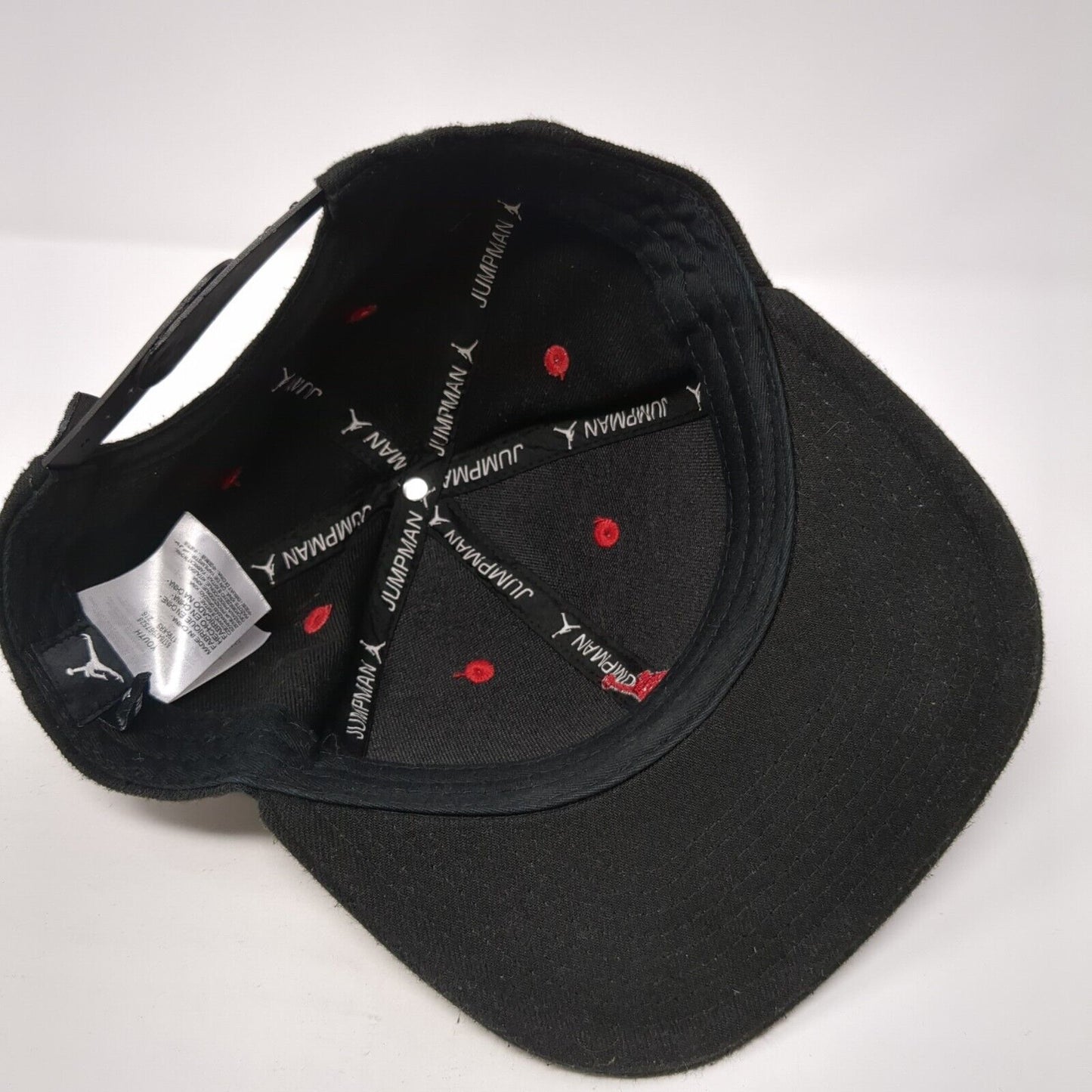 Jordan Jumpman Snapback Hat Black Youth One Size Embroidered Logo