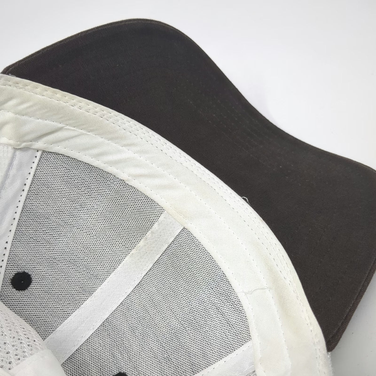 The North Face Trucker Hat Brown One Size Mesh Back Alpine Patch Snapback