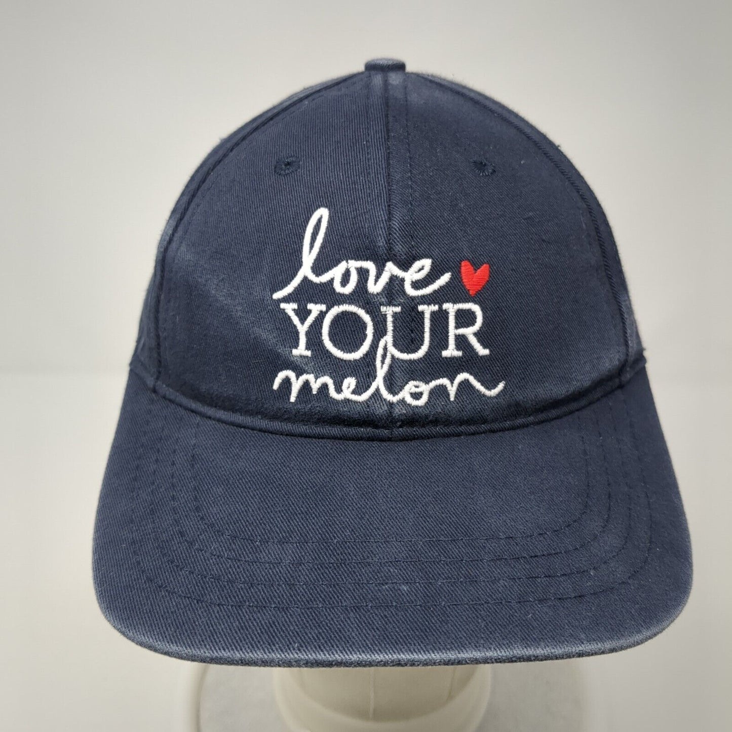 Love Your Melon Slideback Hat Blue One Size Adjustable Embroidered
