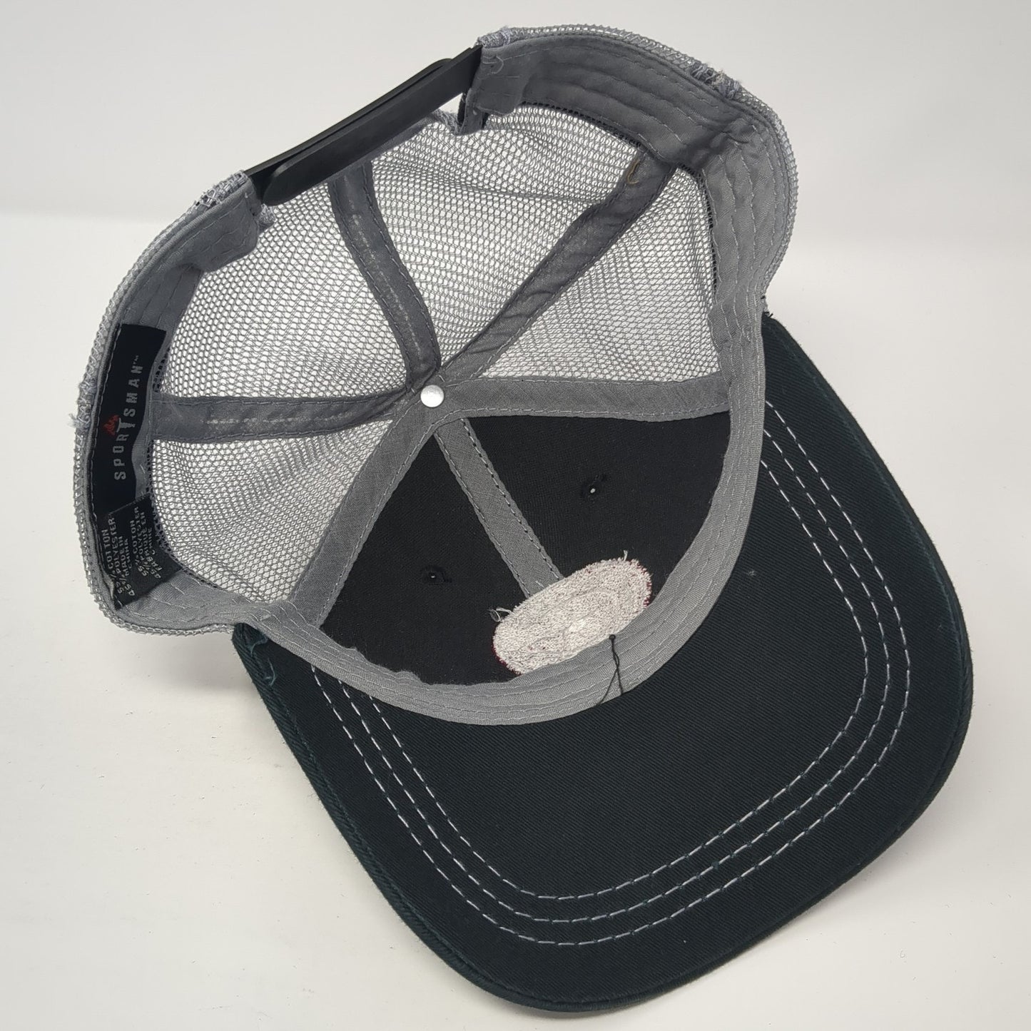 Fly Guys Hair Cuts Snapback Trucker Hat Black OS Adjustable Mesh Back Sportsman