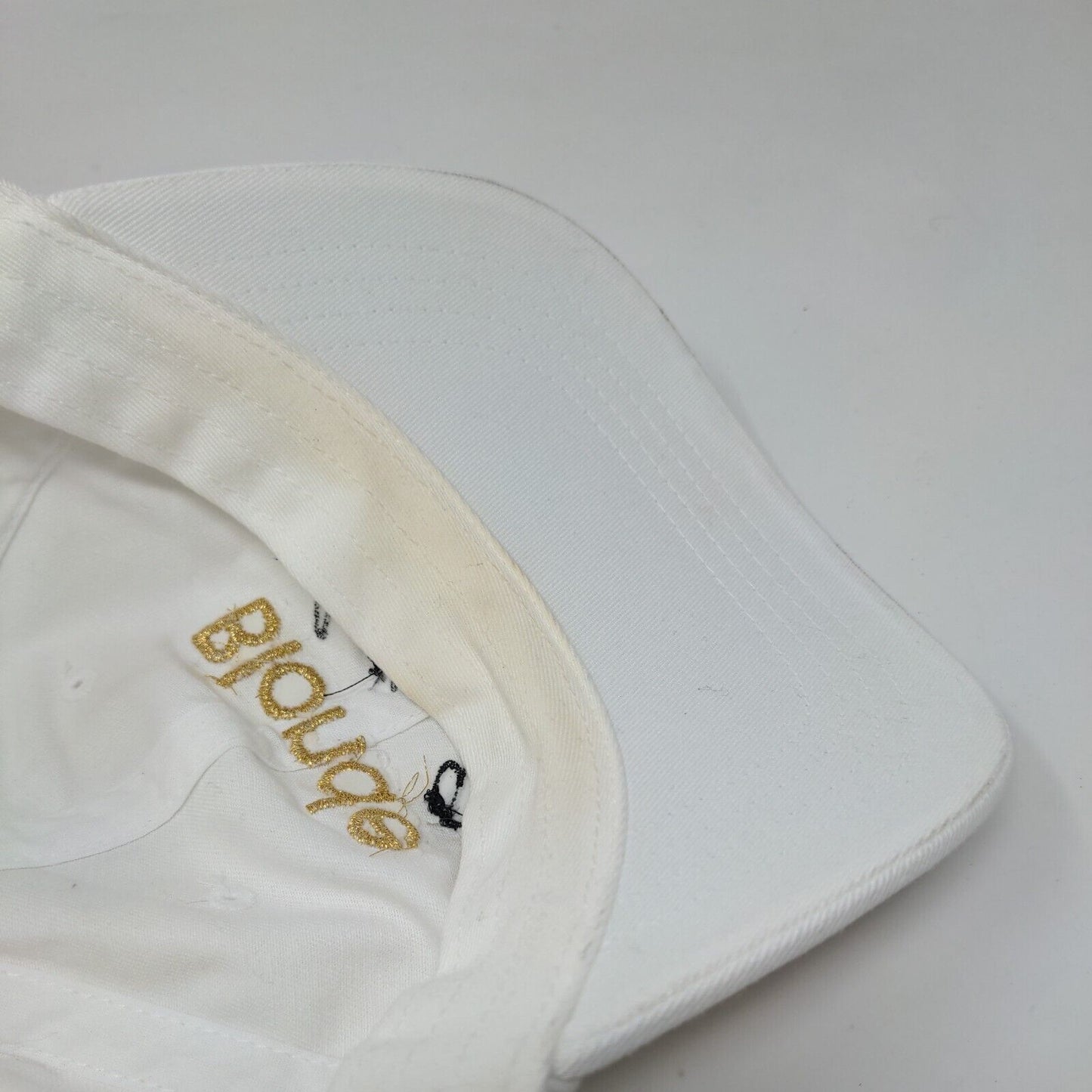 Blonde Ambition Band Slideback Hat White One Size Embroidered Yupoong