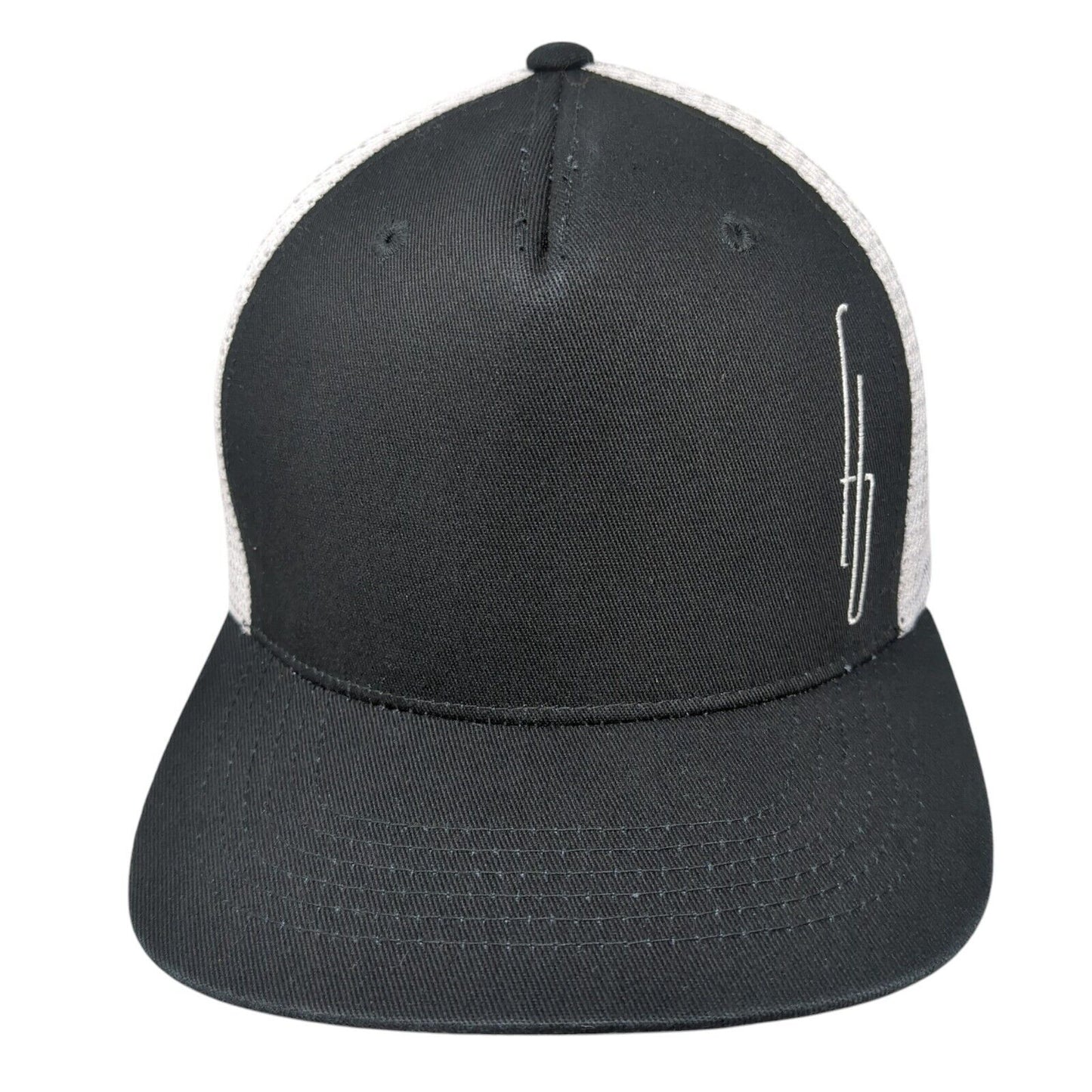 American Needle Snapback Trucker Hat Black One Size Mesh Back Logo