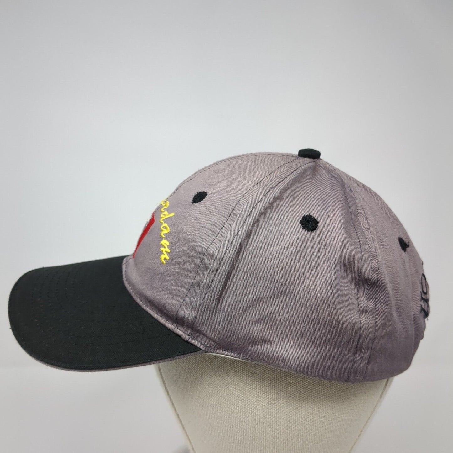 Amsterdam Holland Slideback Hat Gray Size 59cm Adjustable Embroidered Cotton