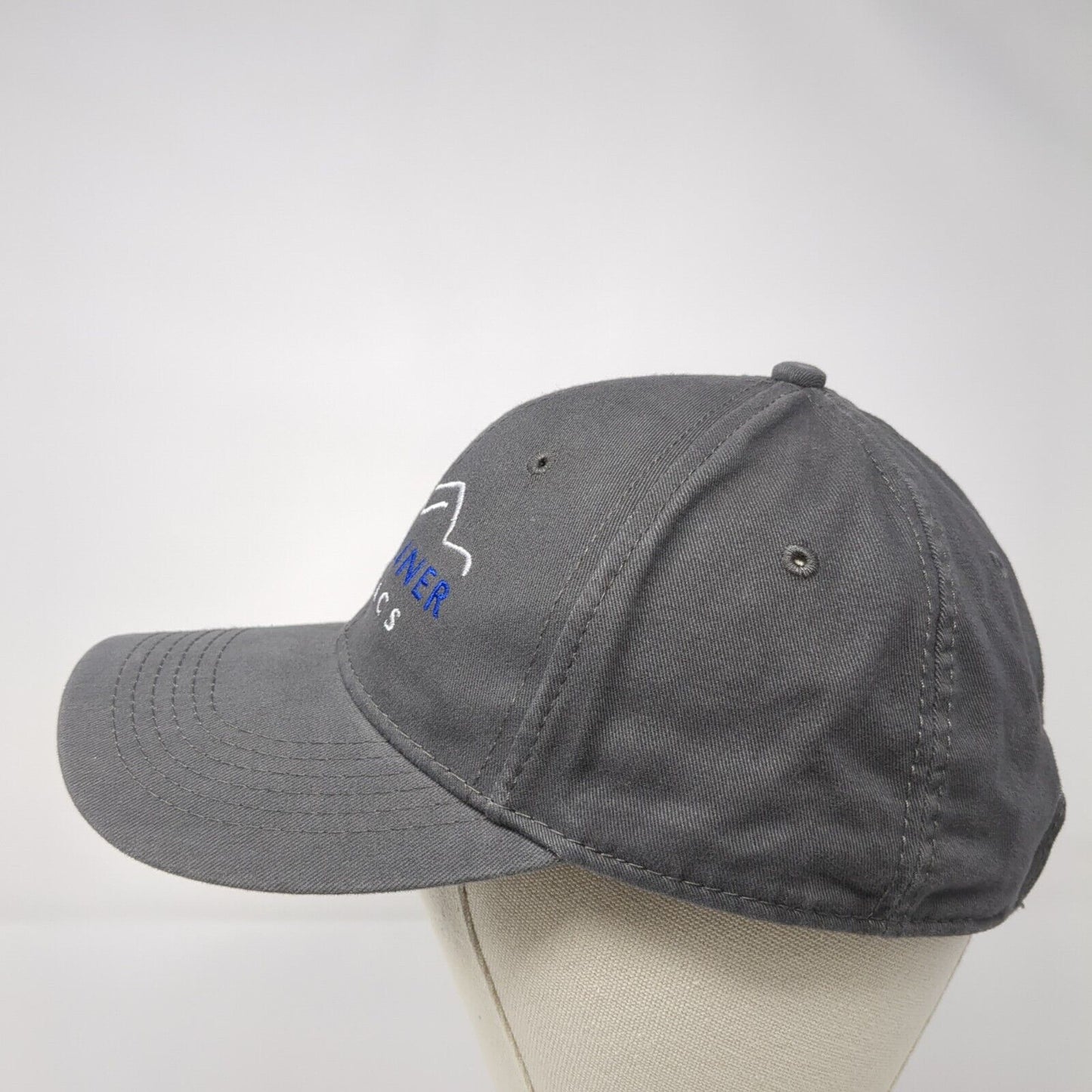 Steamliner Aquatics Slideback Hat Gray One Size Adjustable Embroidered Cotton