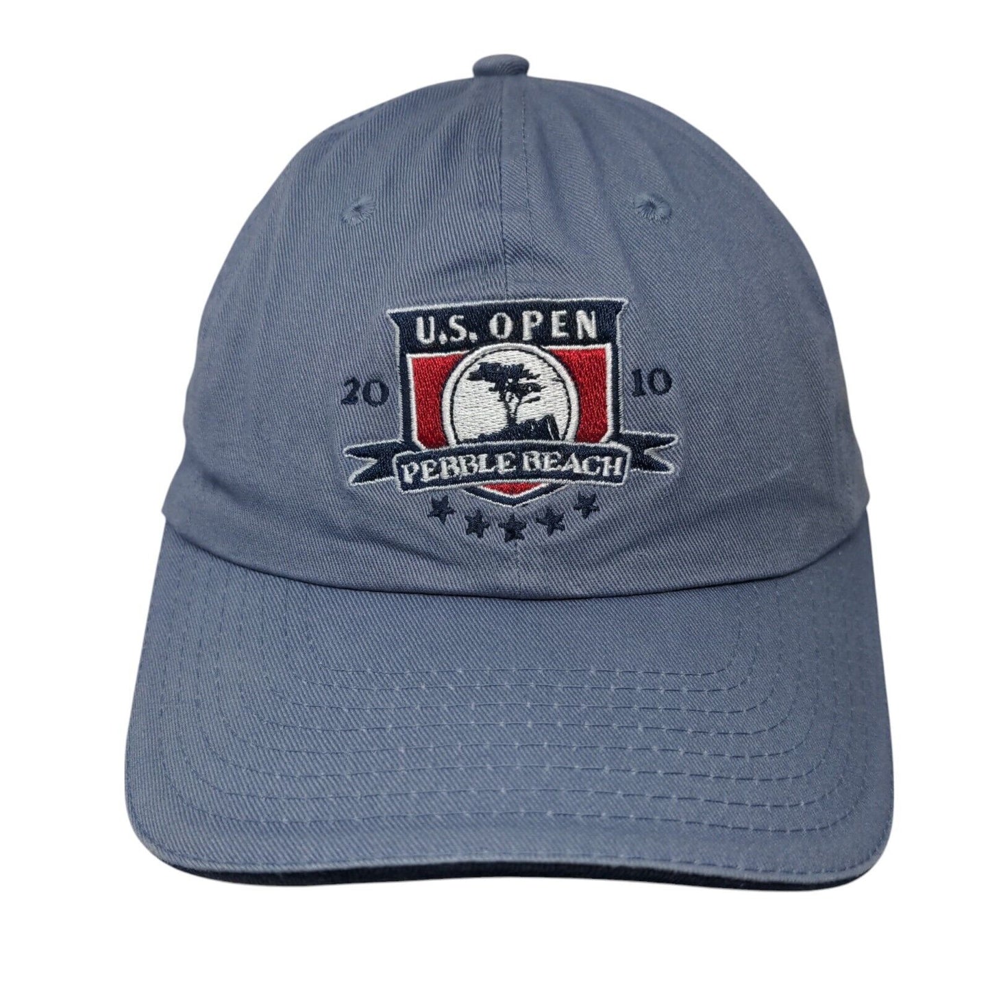 US Open Pebble Beach 2010 Slideback Hat Blue One Size Adjustable USGA Member