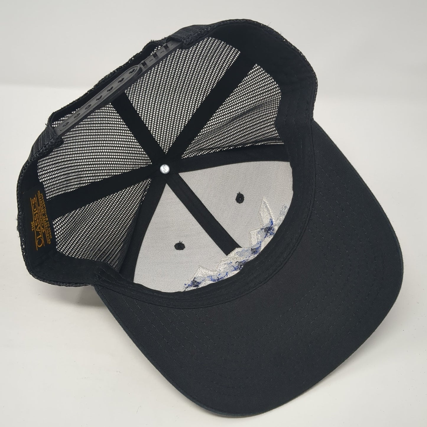 WM Western Mountain Est 1972 Snapback Trucker Hat Black OS Mesh Back Yupoong